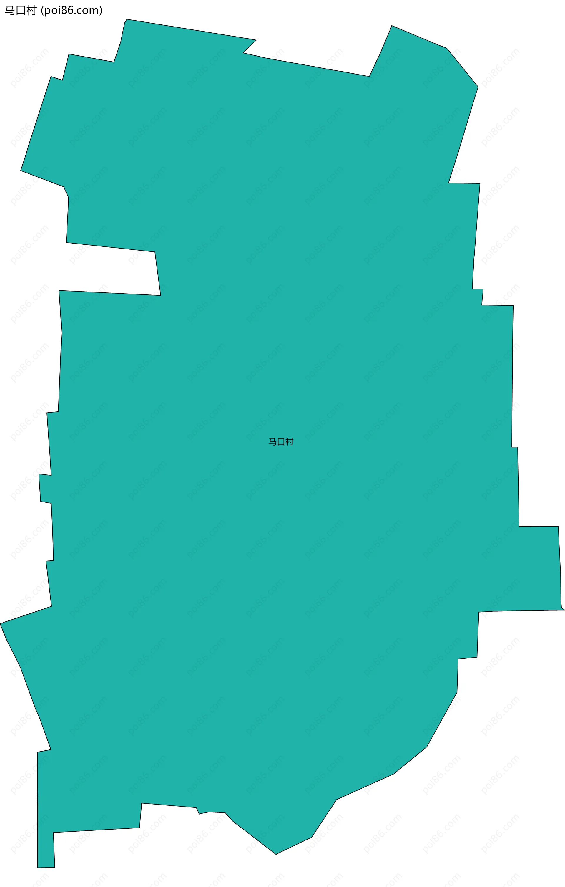 马口村边界地图