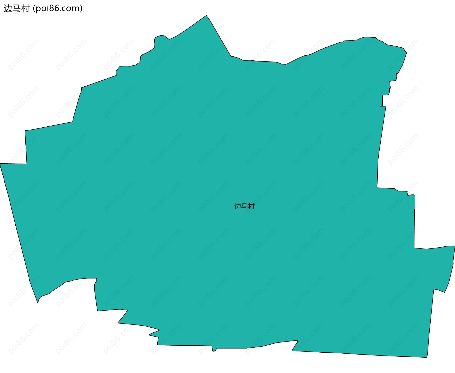 边马村边界地图