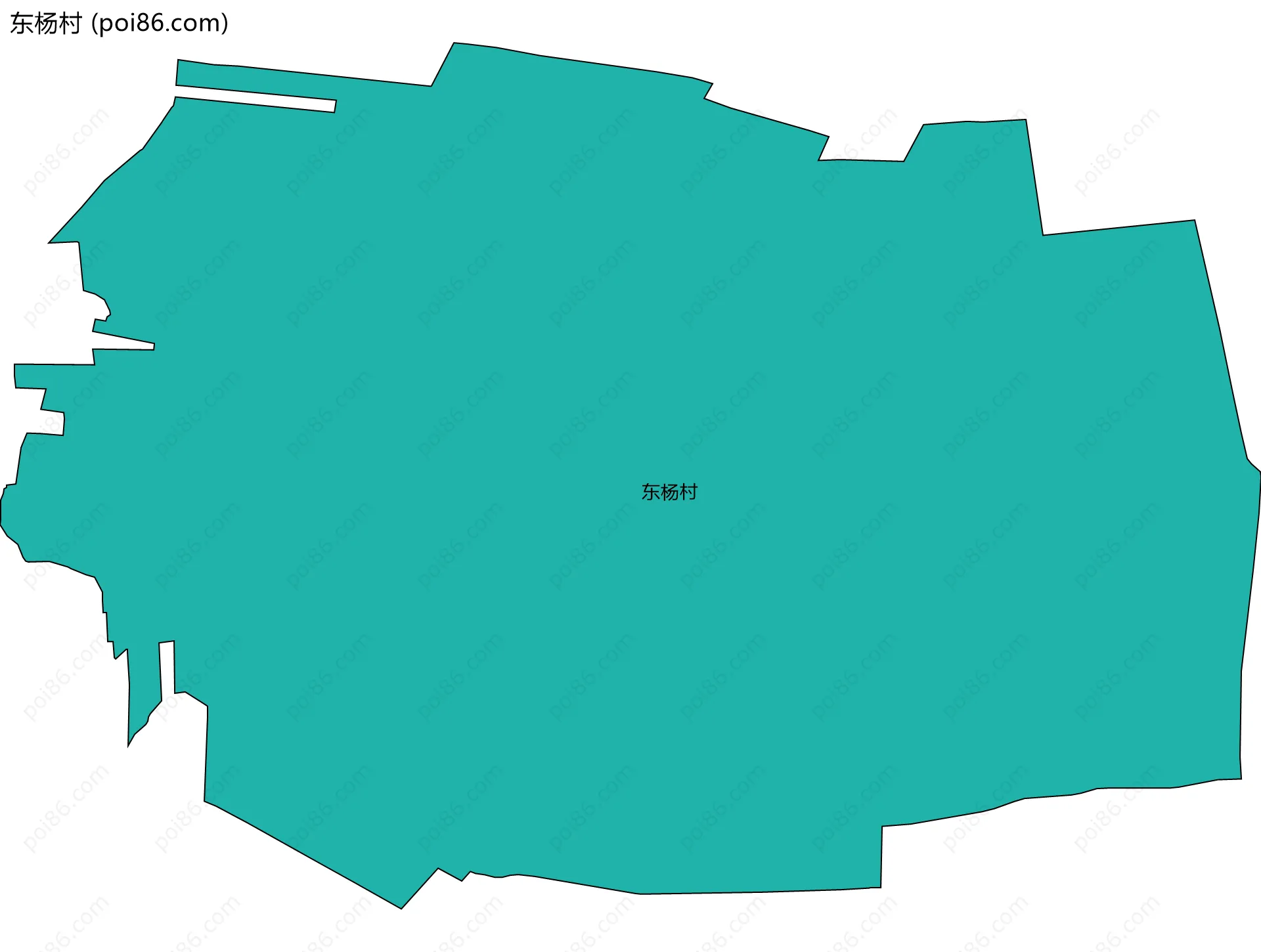 东杨村边界地图