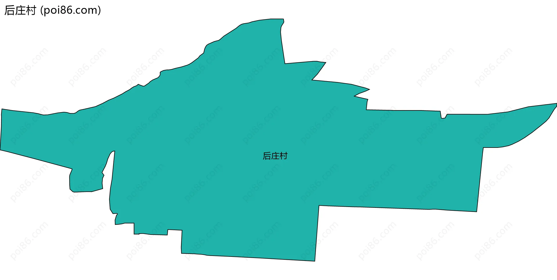 后庄村边界地图