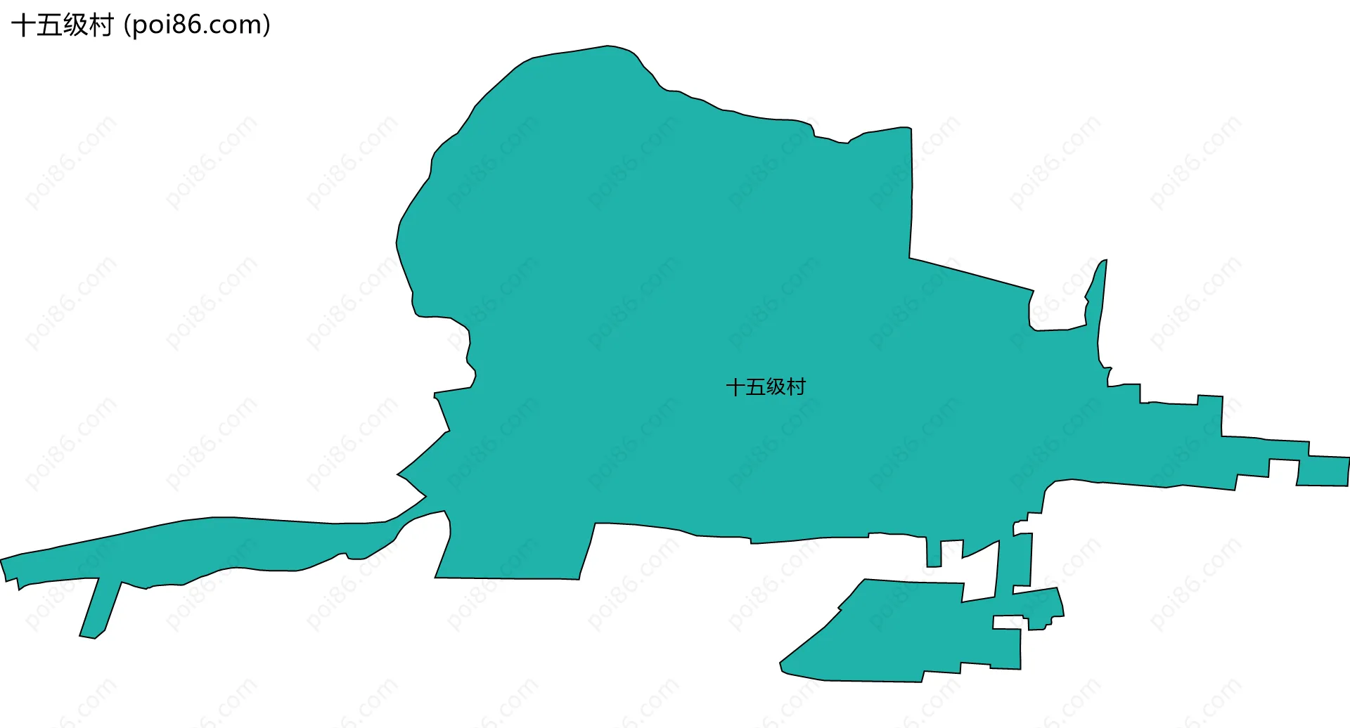 十五级村边界地图