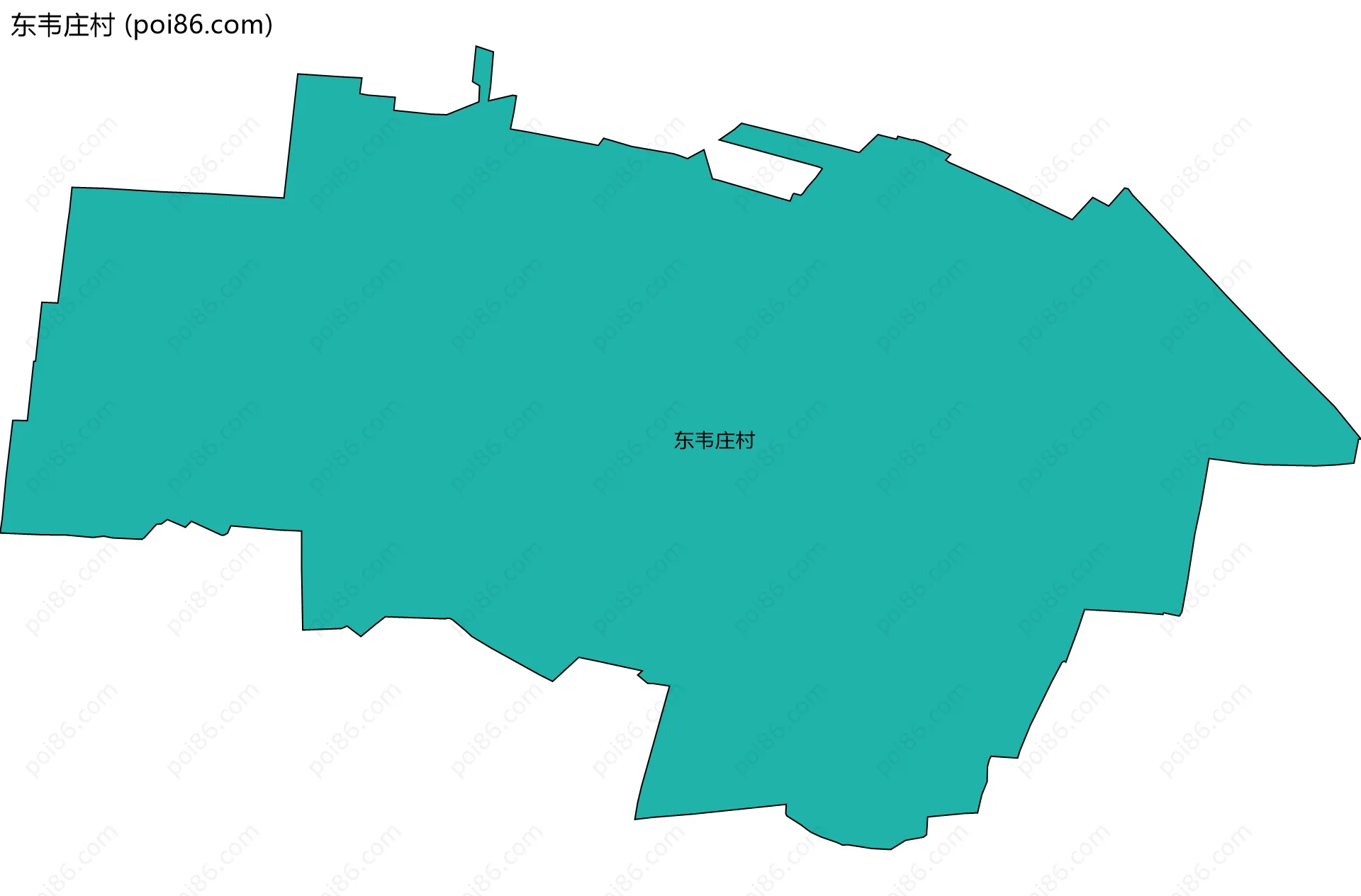 东韦庄村边界地图