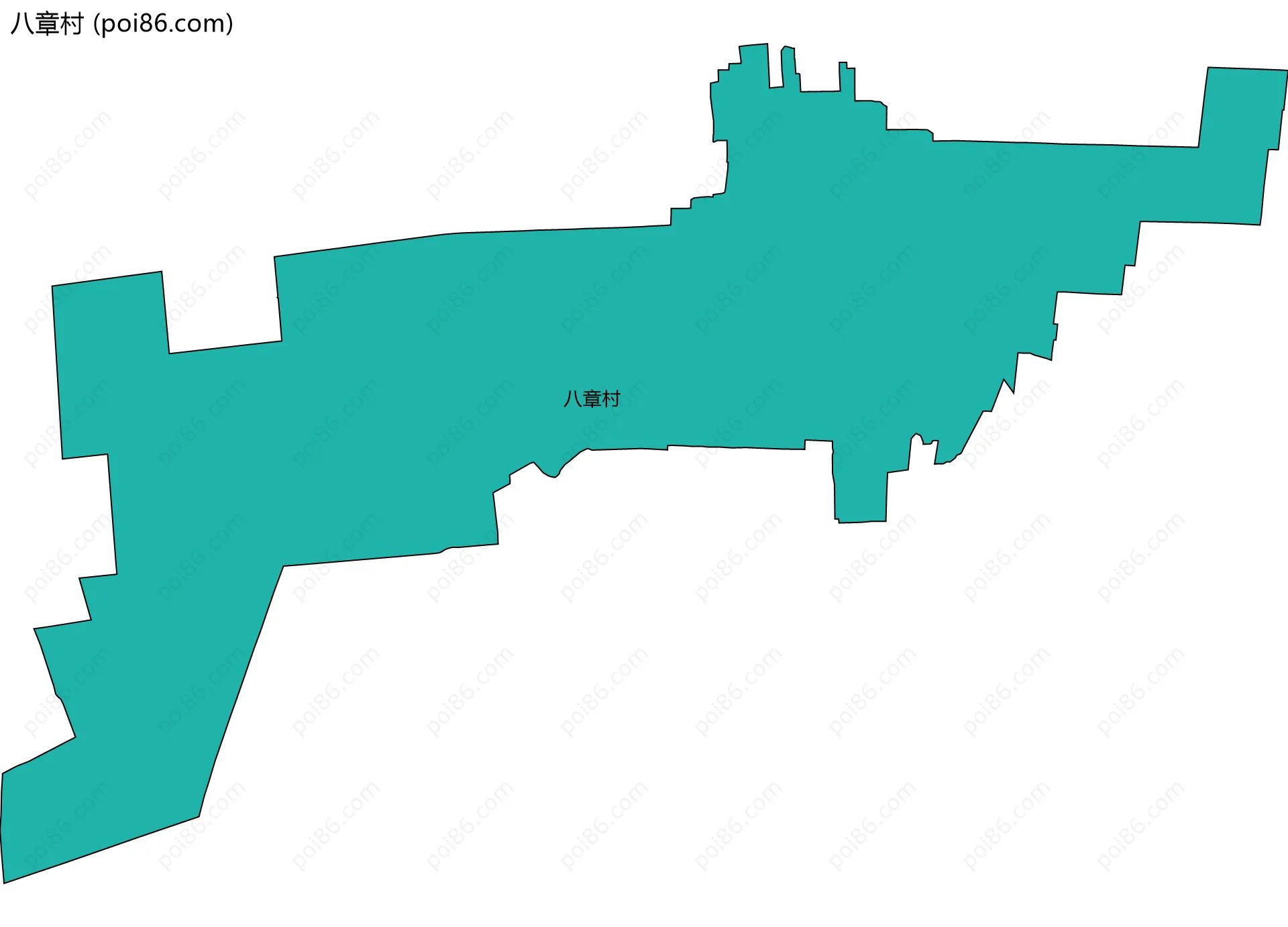 八章村边界地图