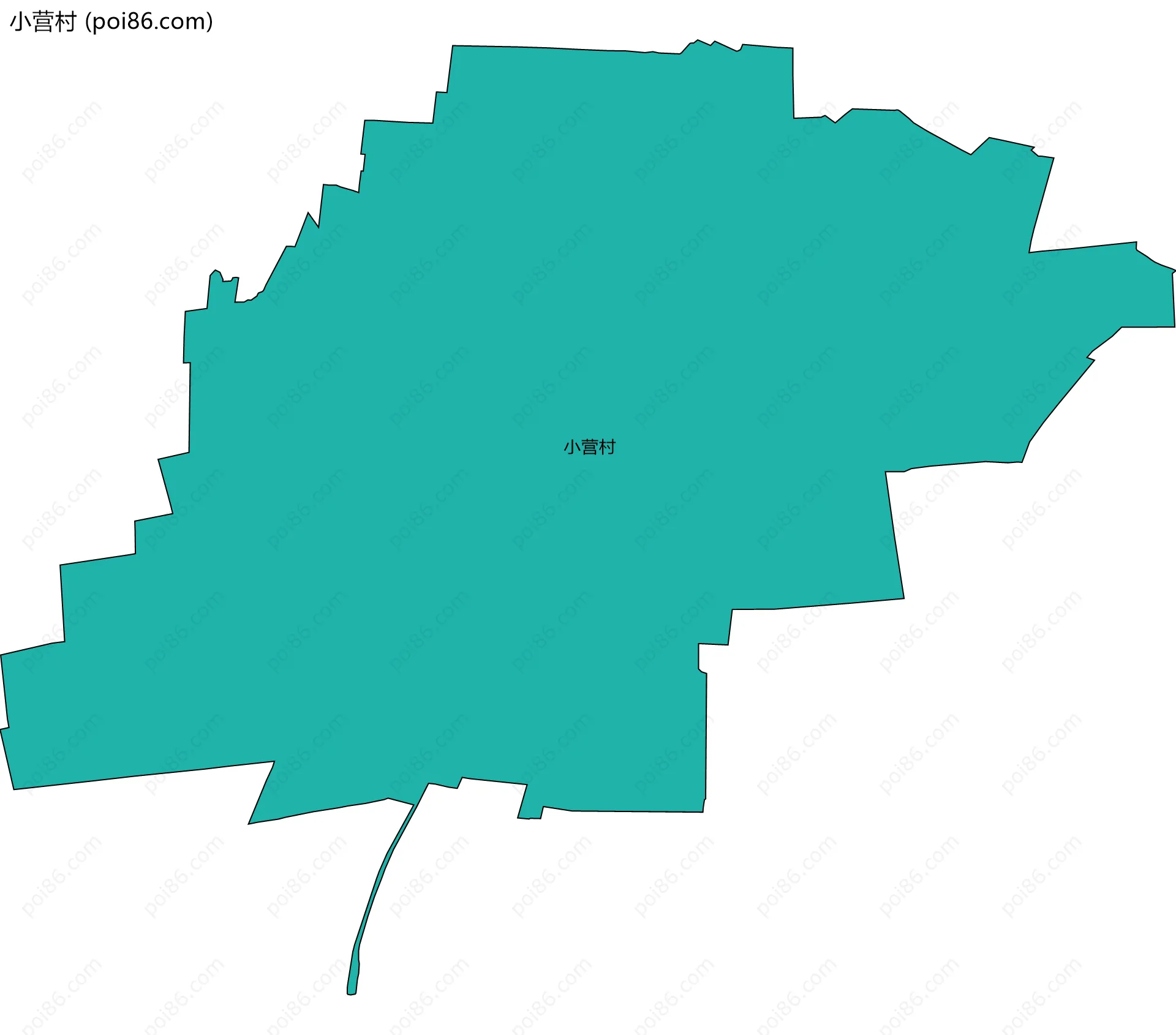 小营村边界地图