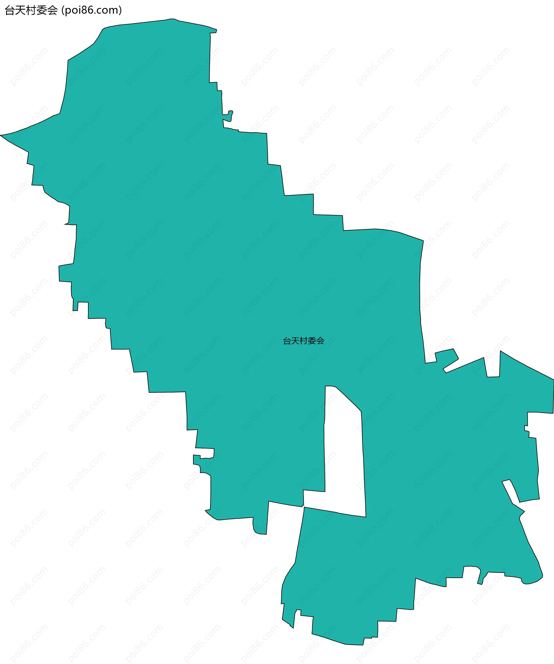 台天村委会边界地图
