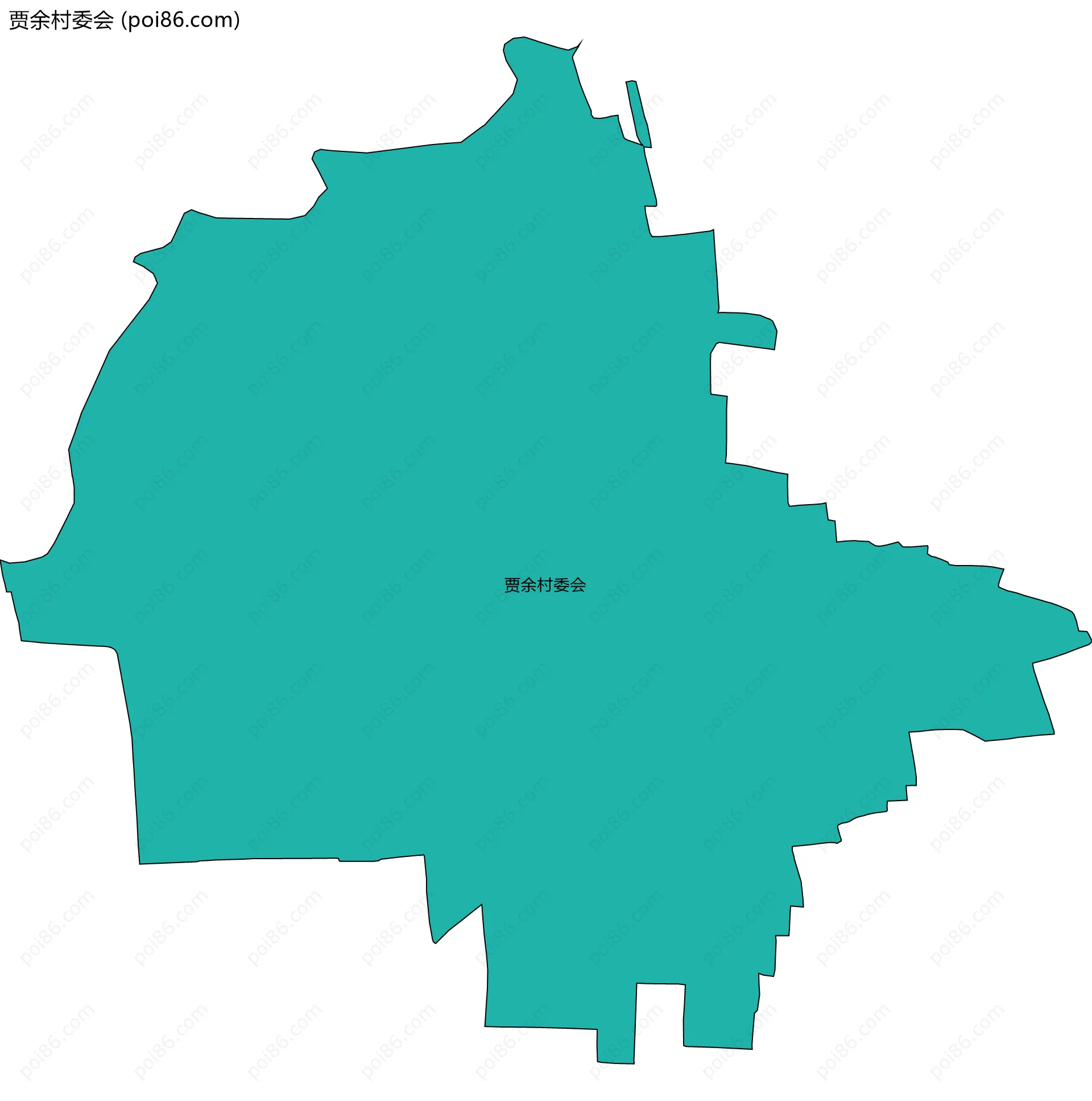 贾余村委会边界地图