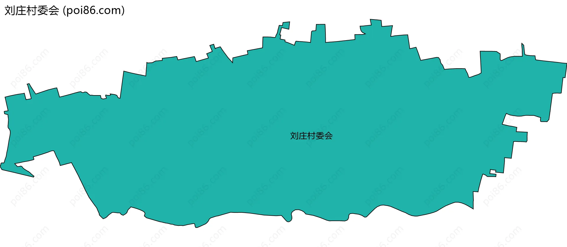 刘庄村委会边界地图