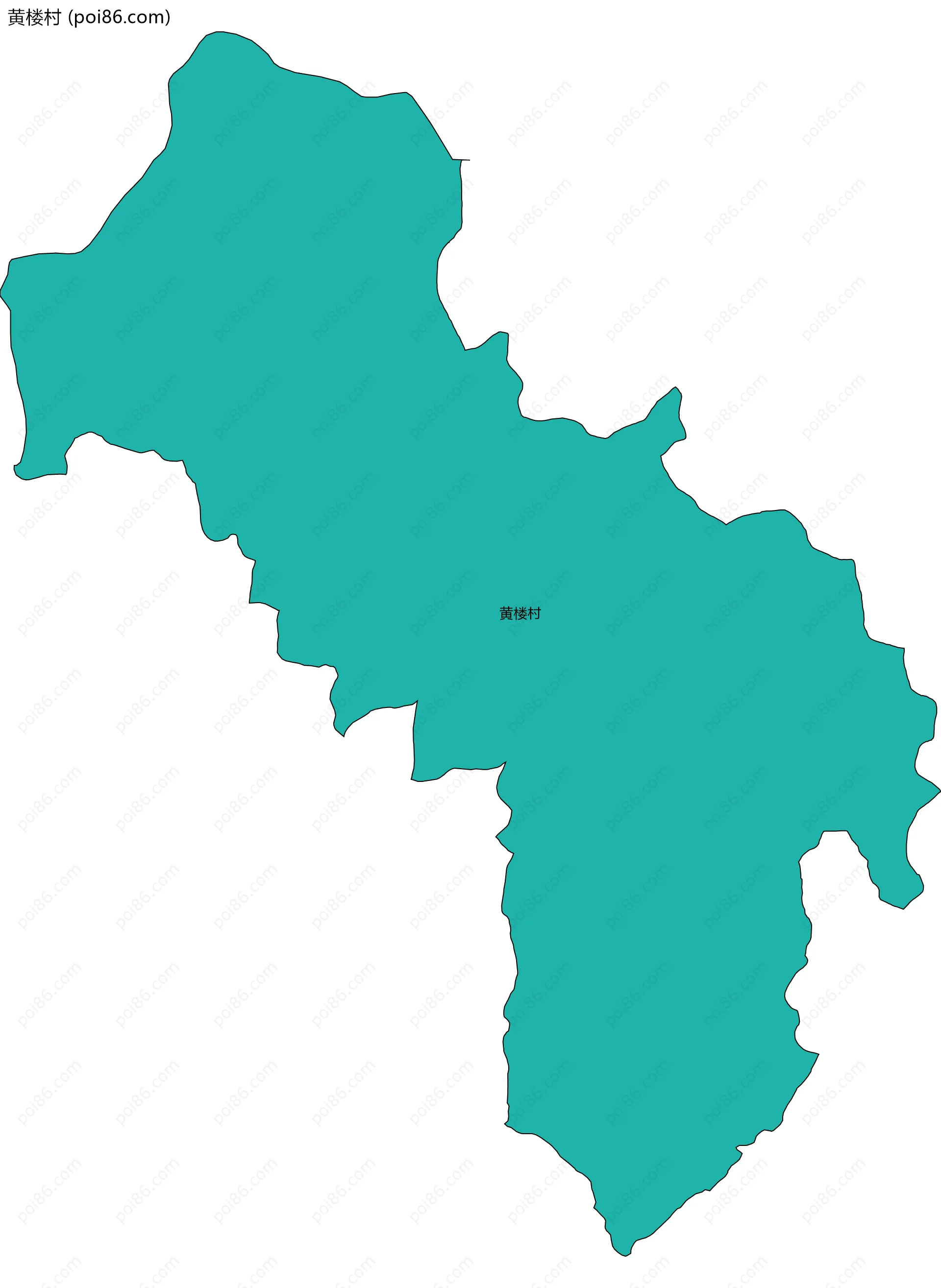 黄楼村边界地图