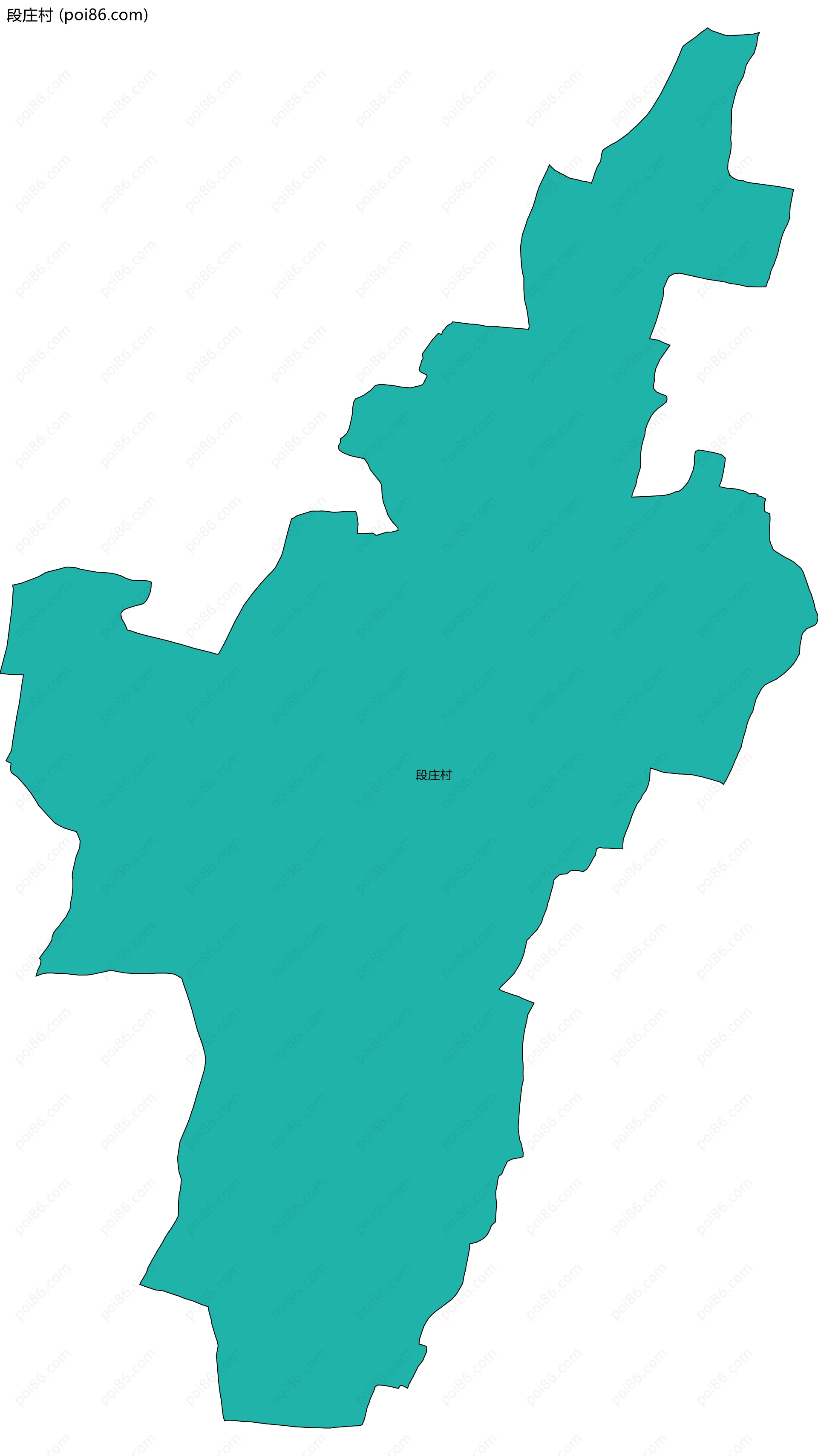 段庄村边界地图