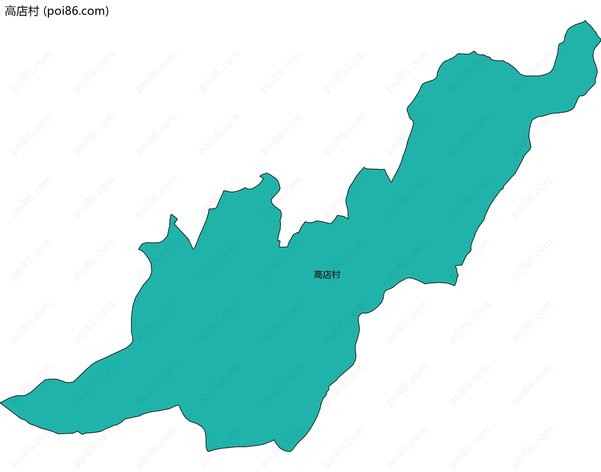 高店村边界地图