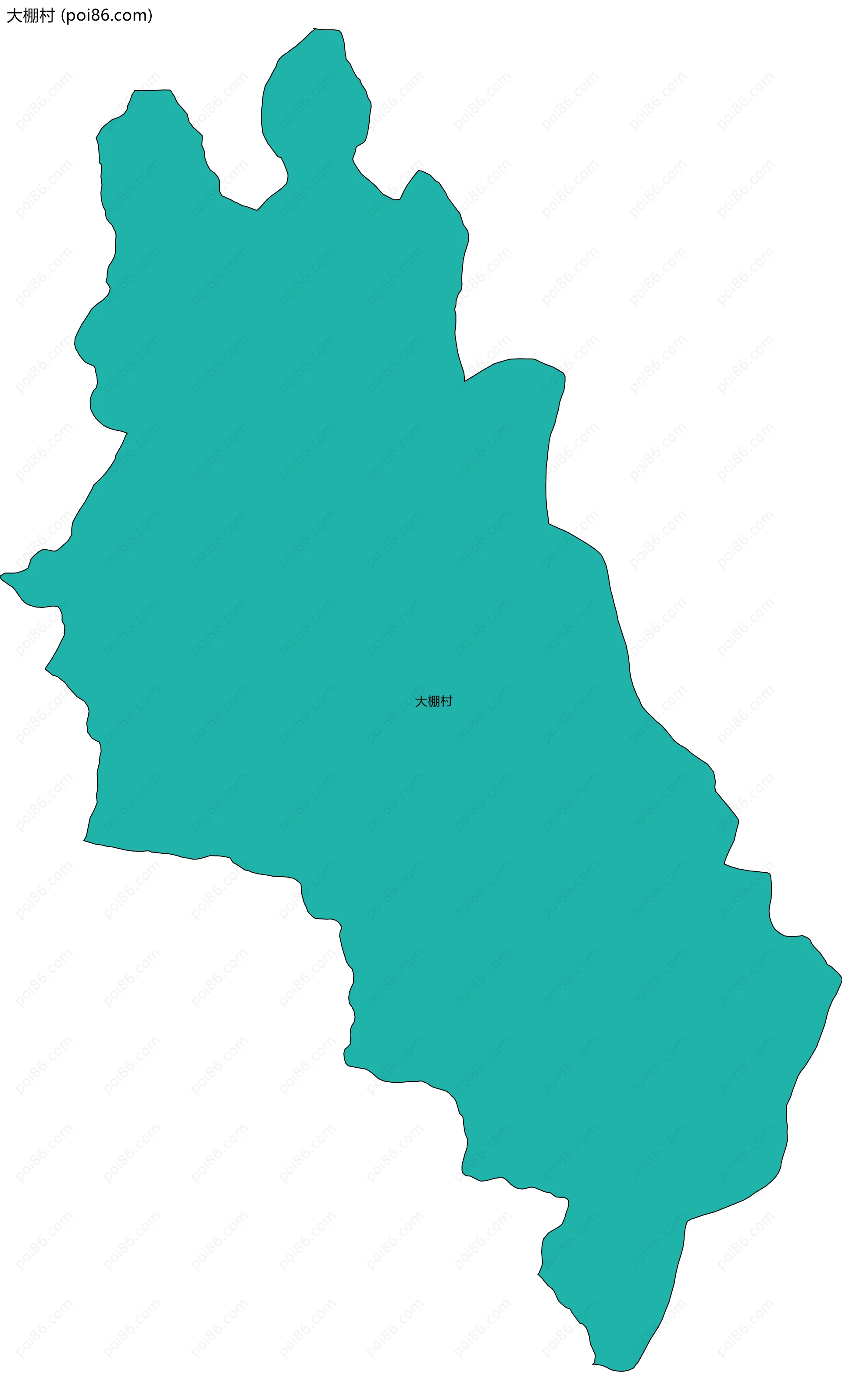 大棚村边界地图