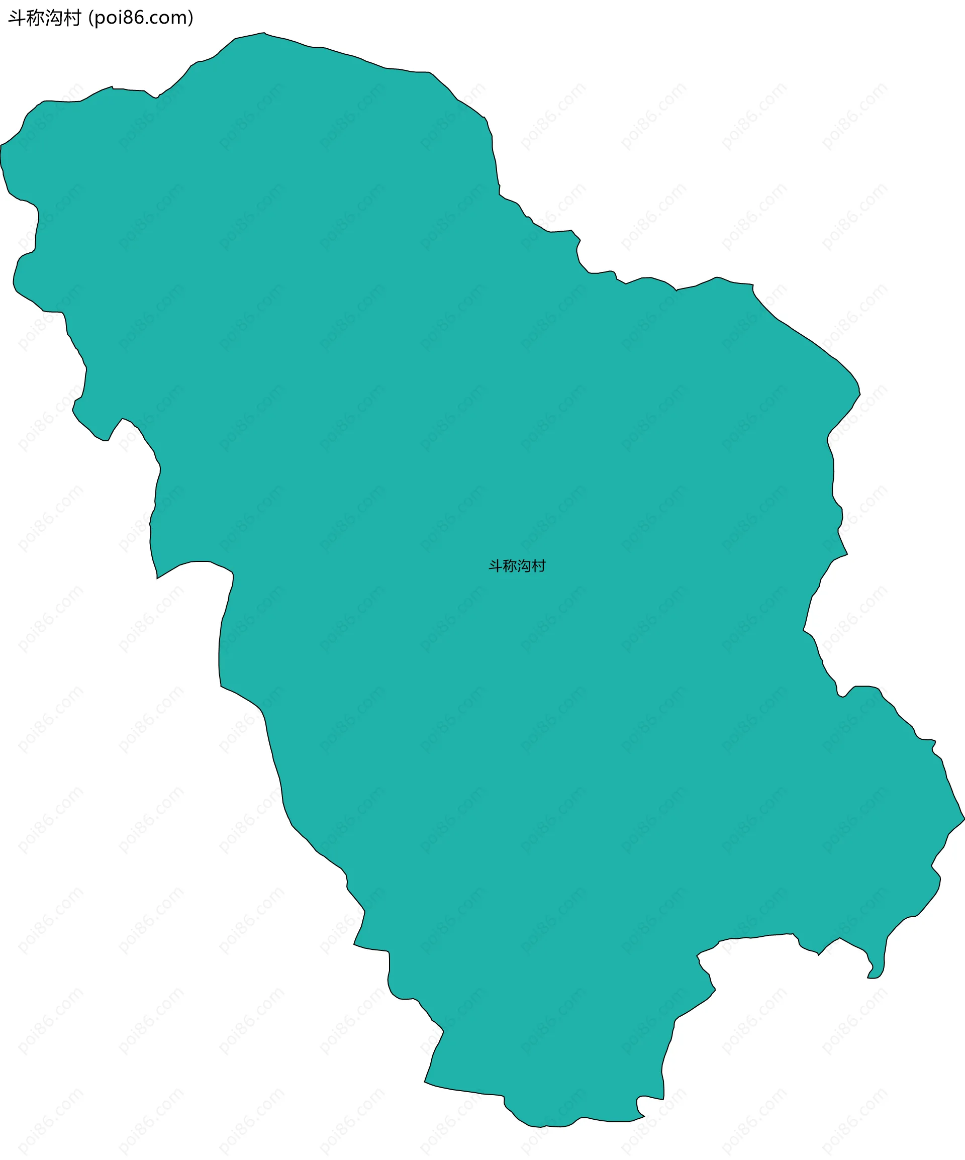 斗称沟村边界地图