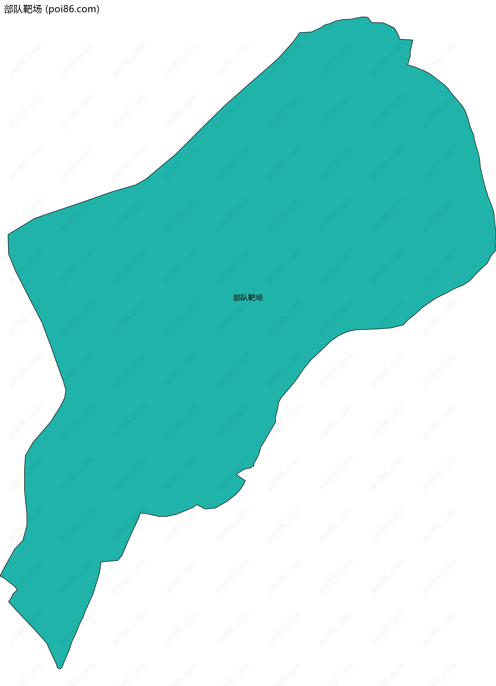 部队靶场边界地图