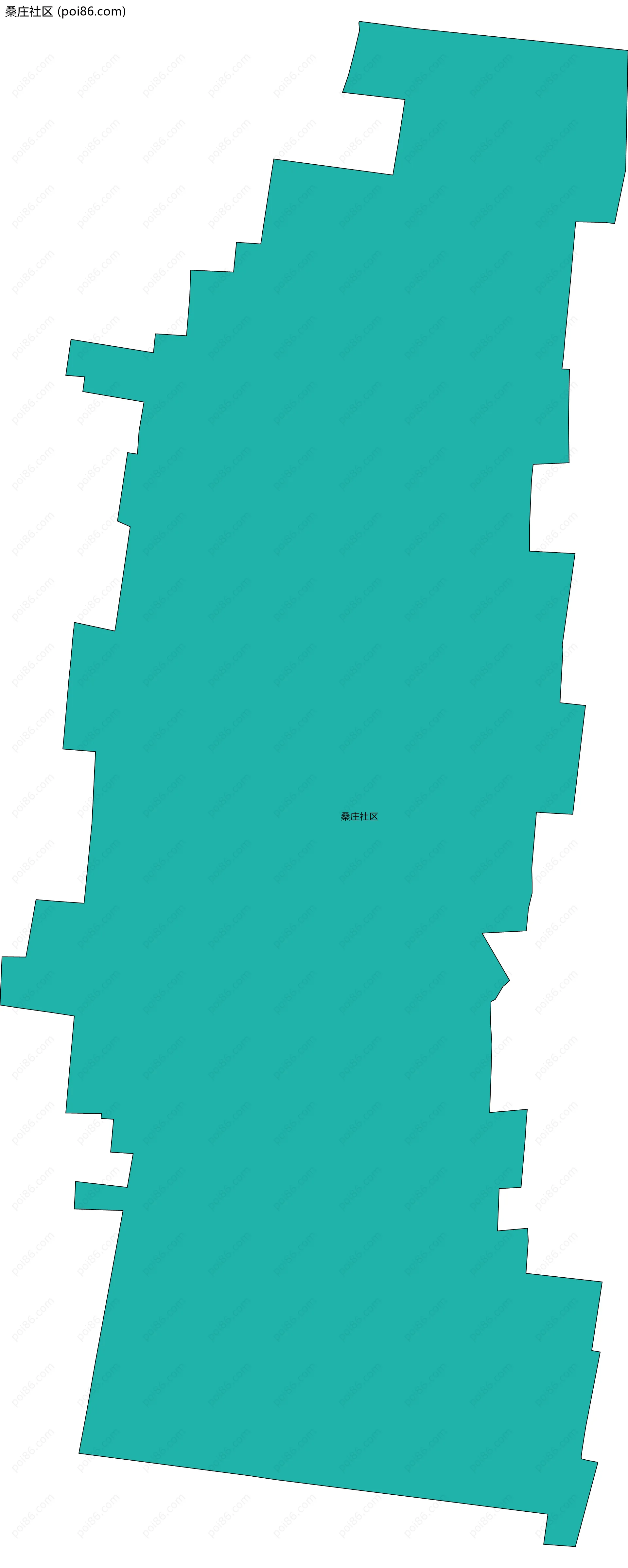 桑庄社区边界地图