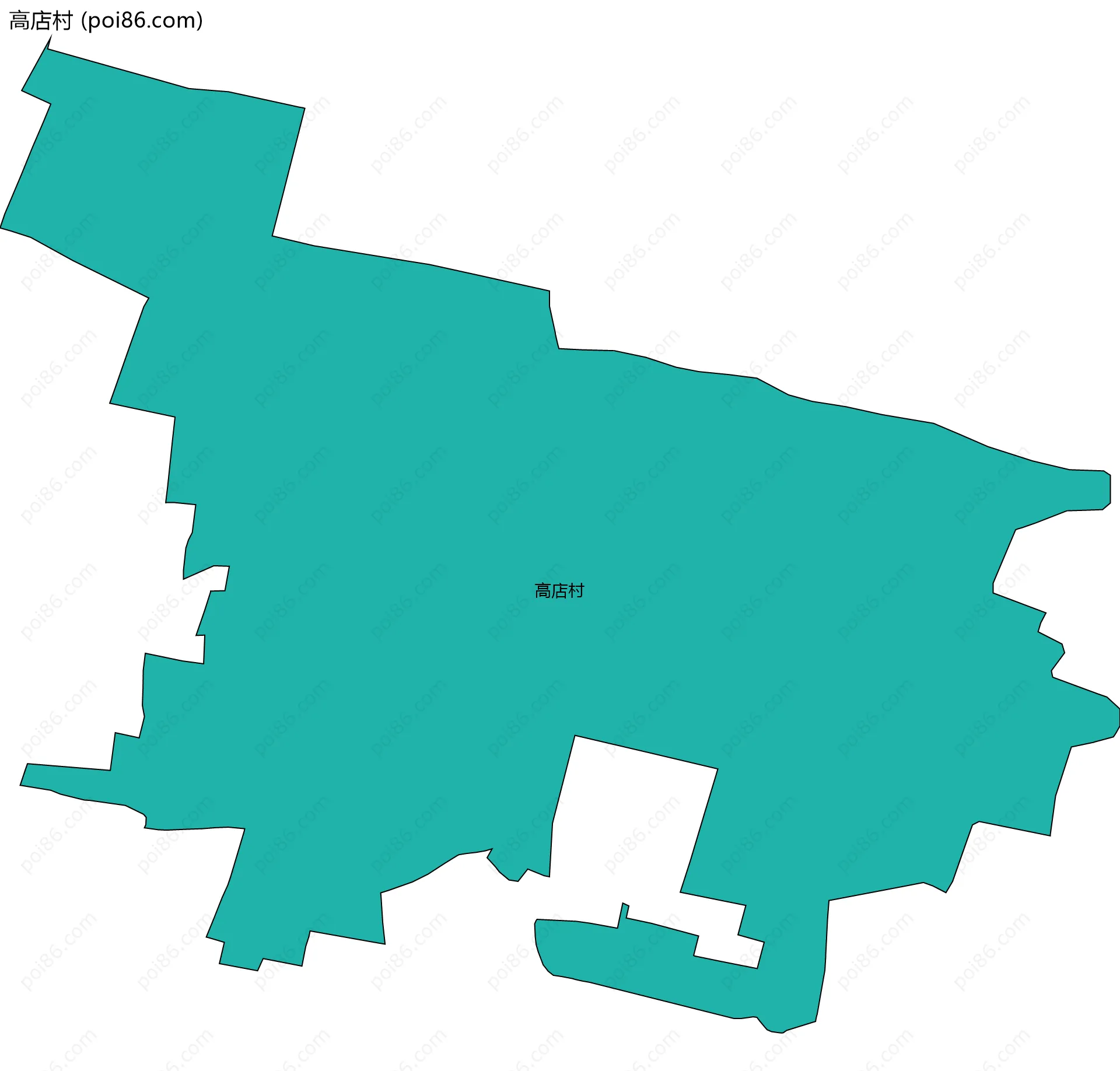 高店村边界地图