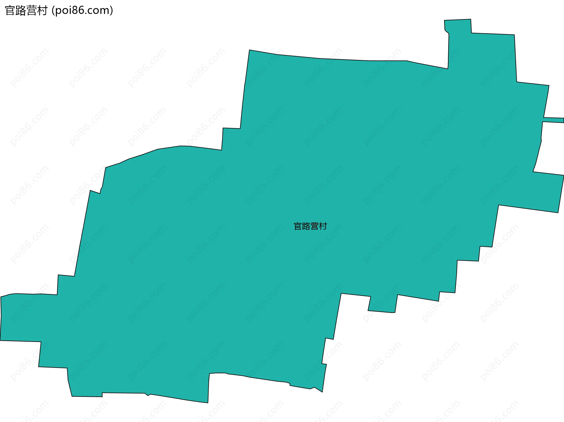 官路营村边界地图
