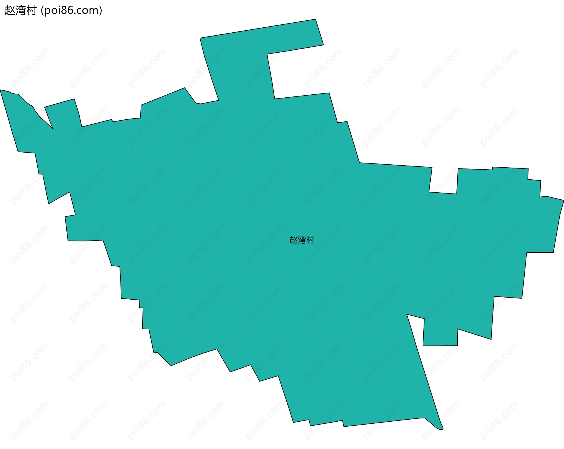 赵湾村边界地图