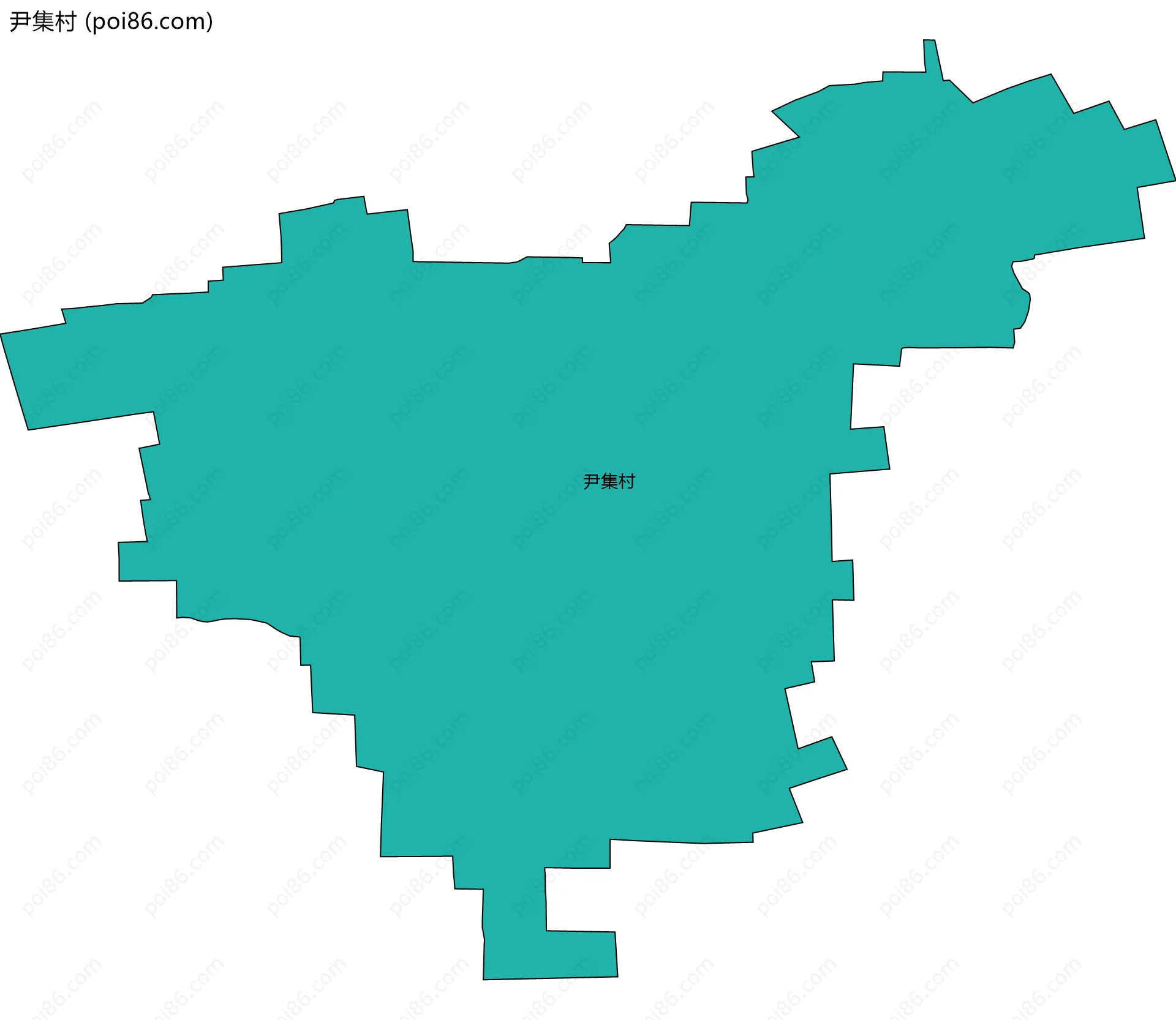 尹集村边界地图
