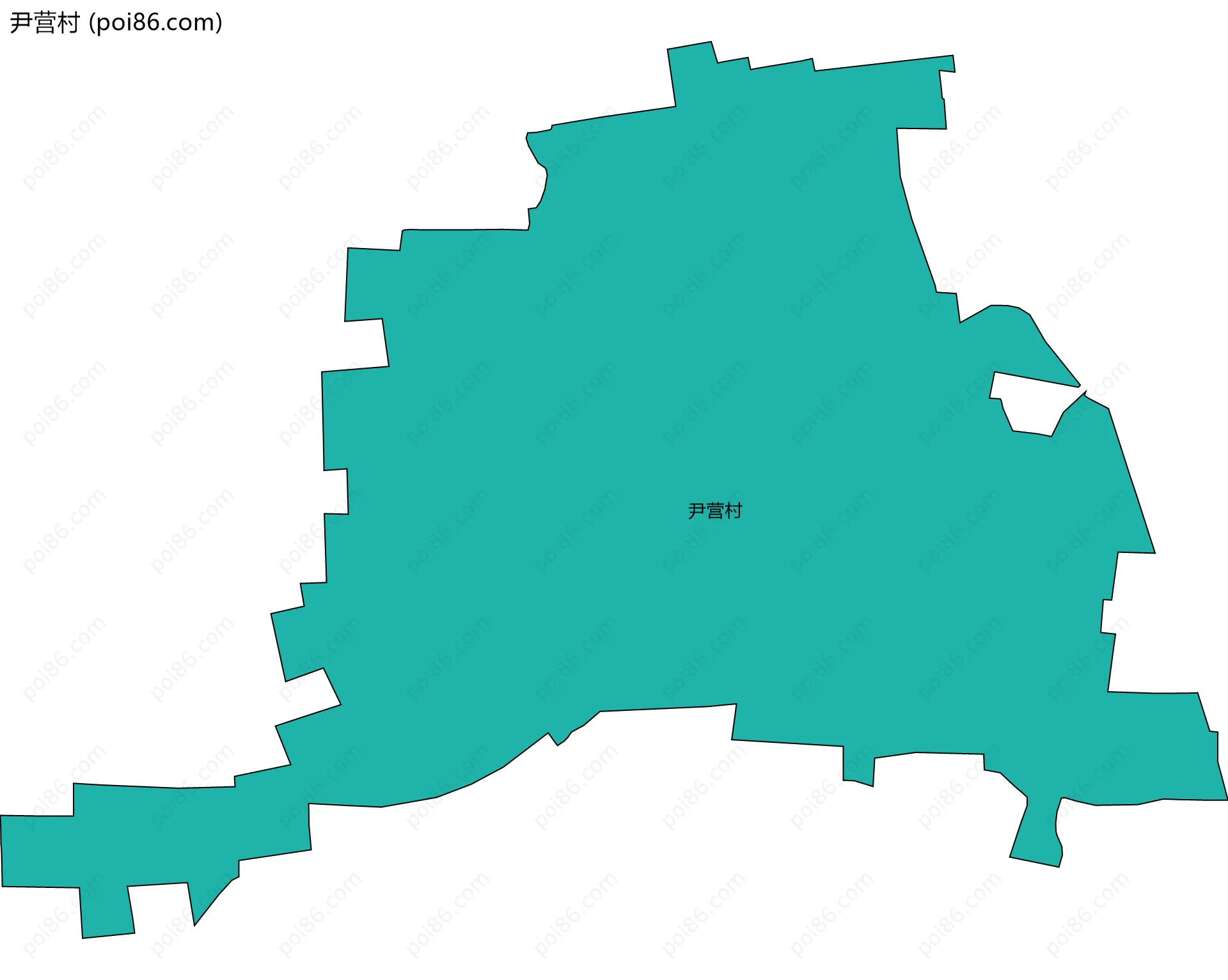 尹营村边界地图