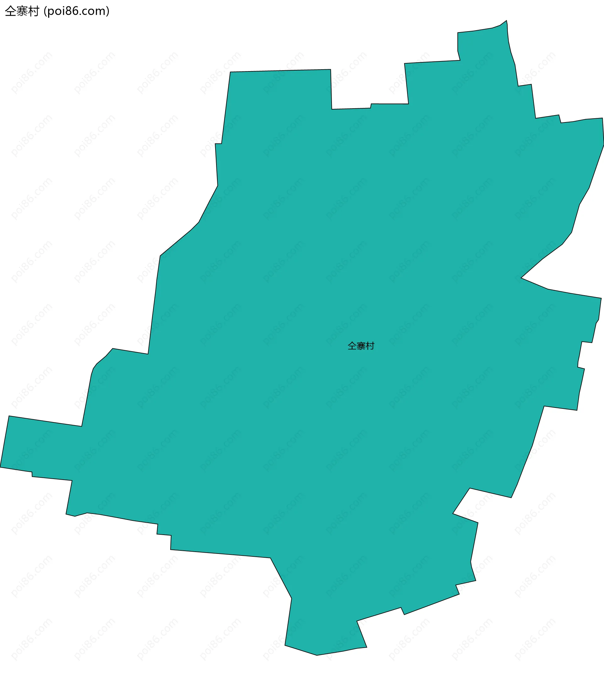 仝寨村边界地图