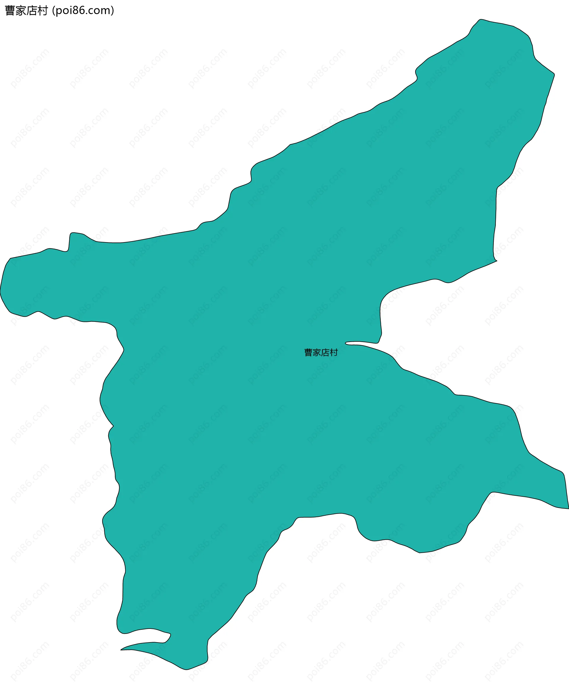 曹家店村边界地图