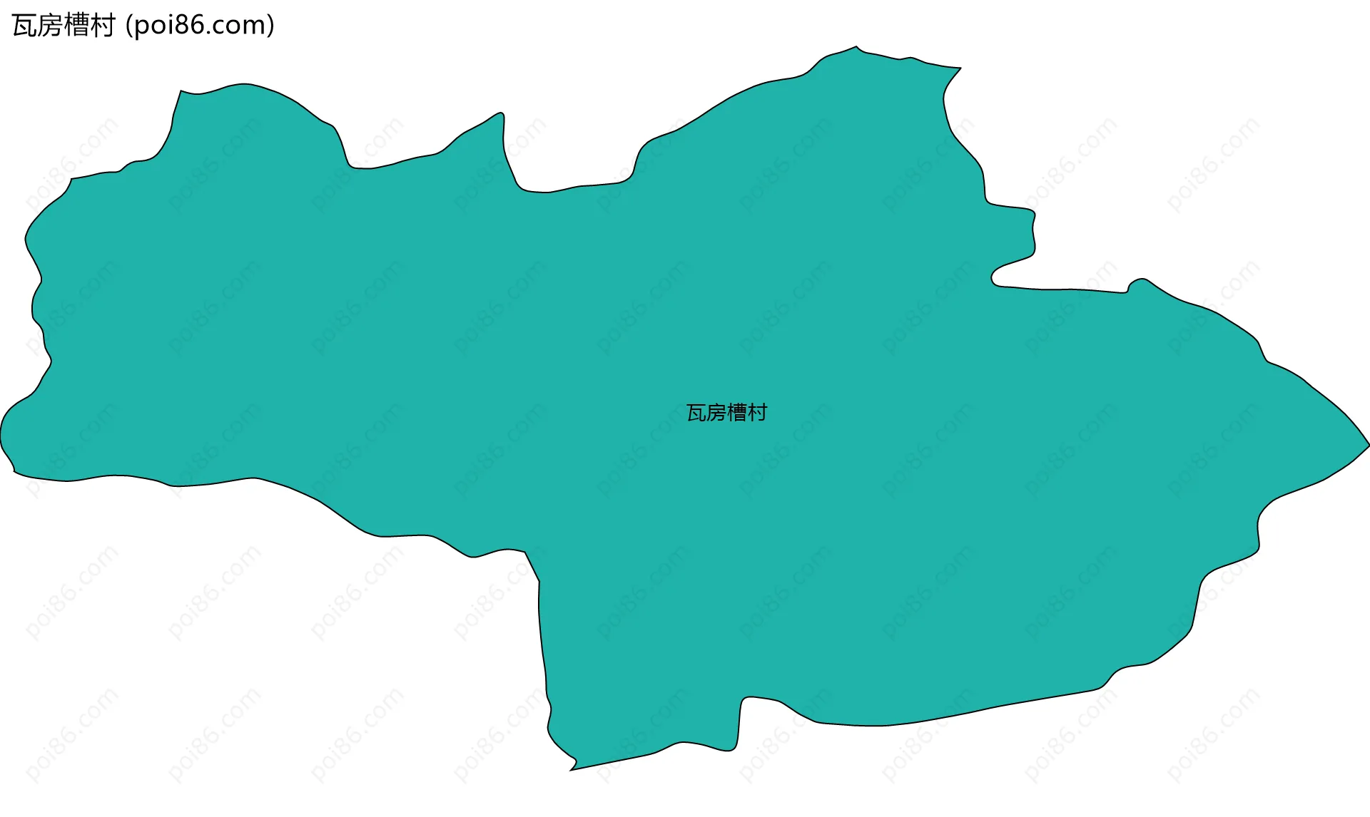 瓦房槽村边界地图