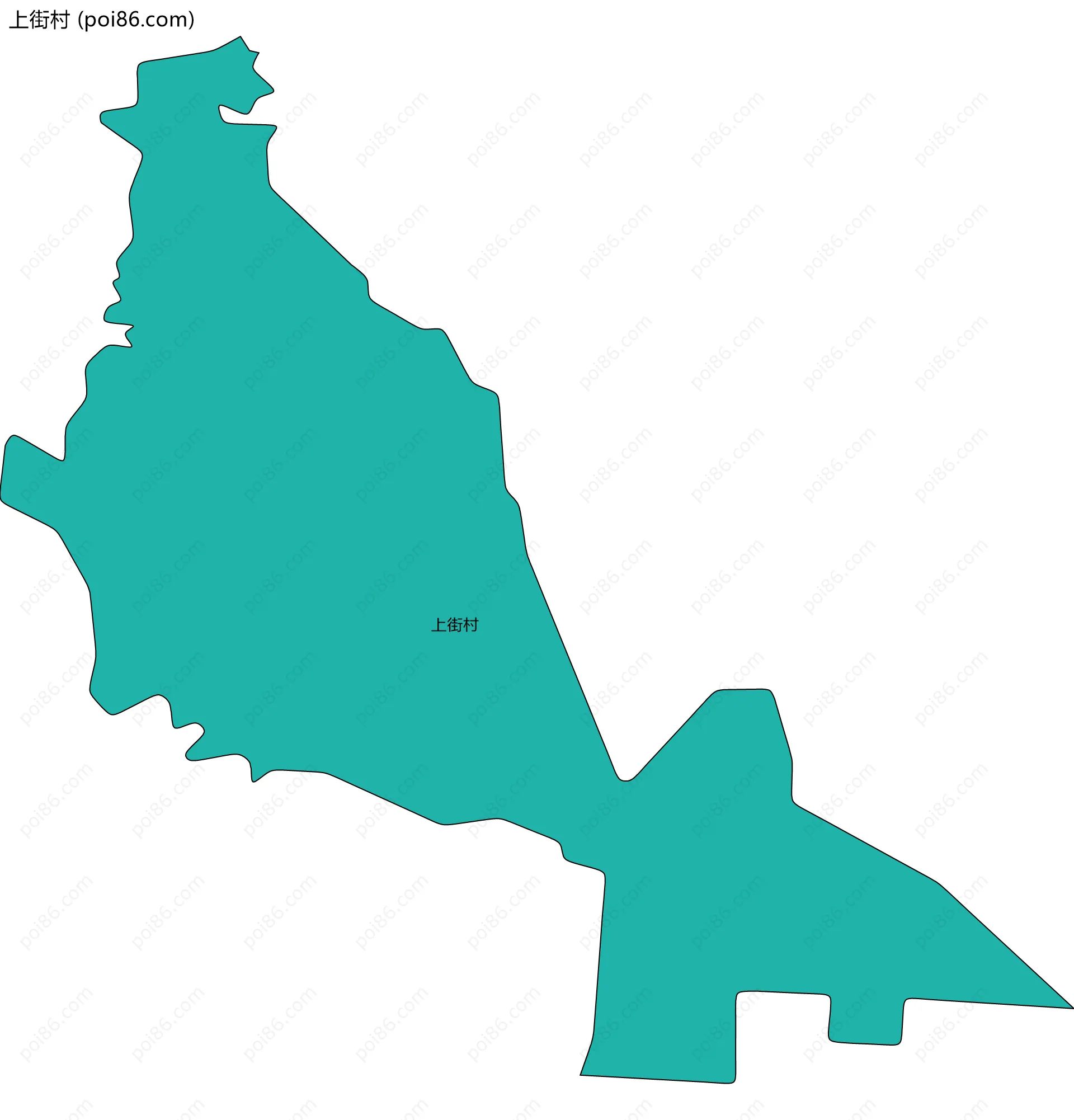 上街村边界地图