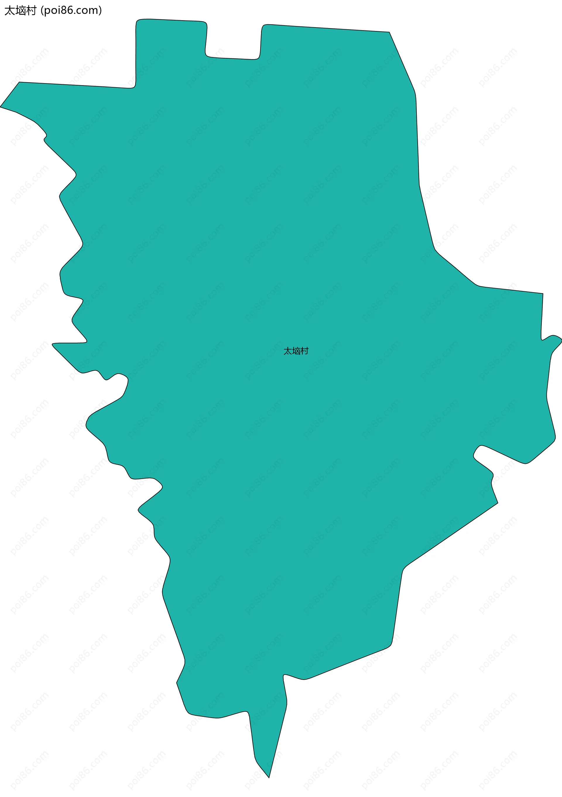 太垴村边界地图