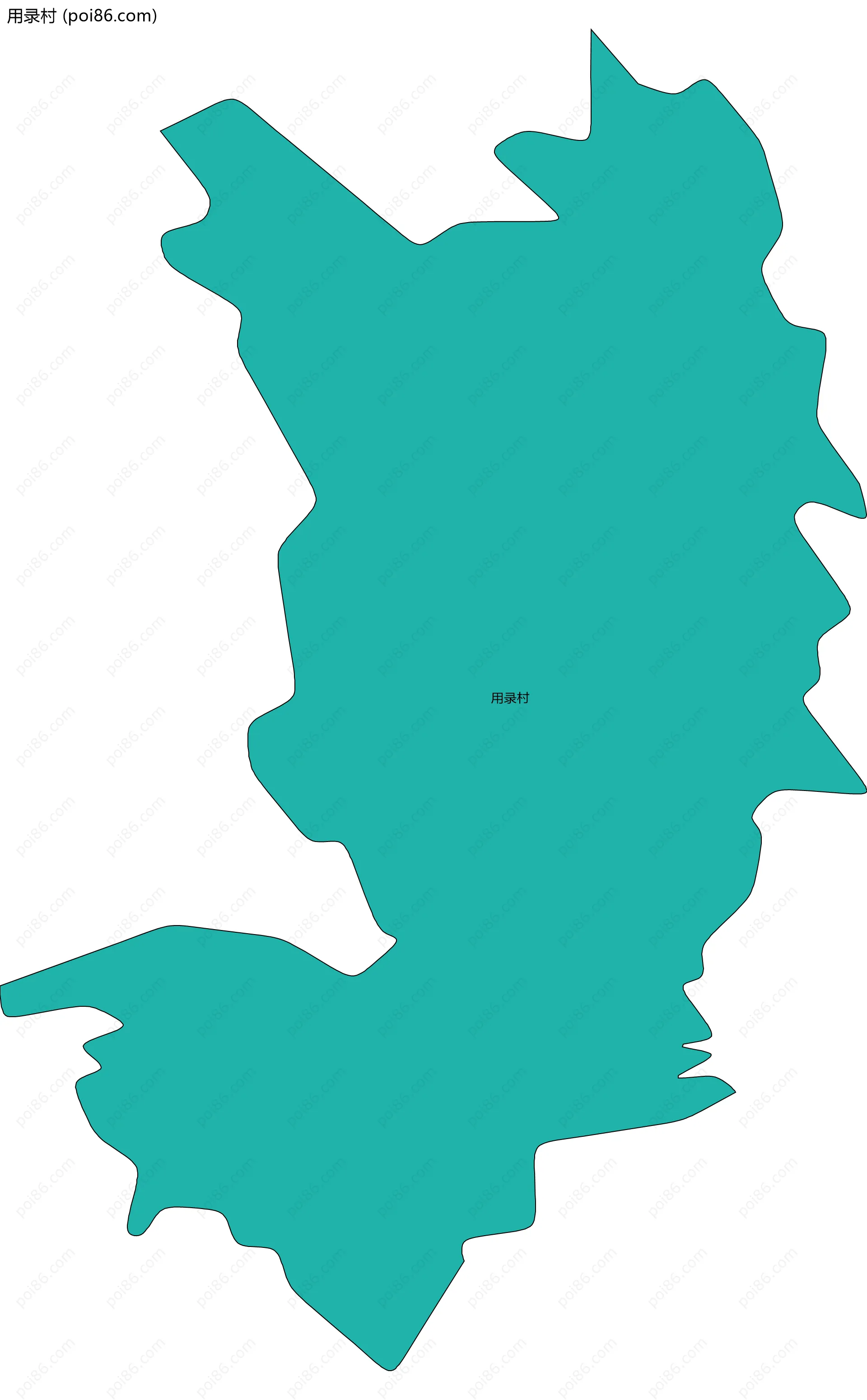 用录村边界地图