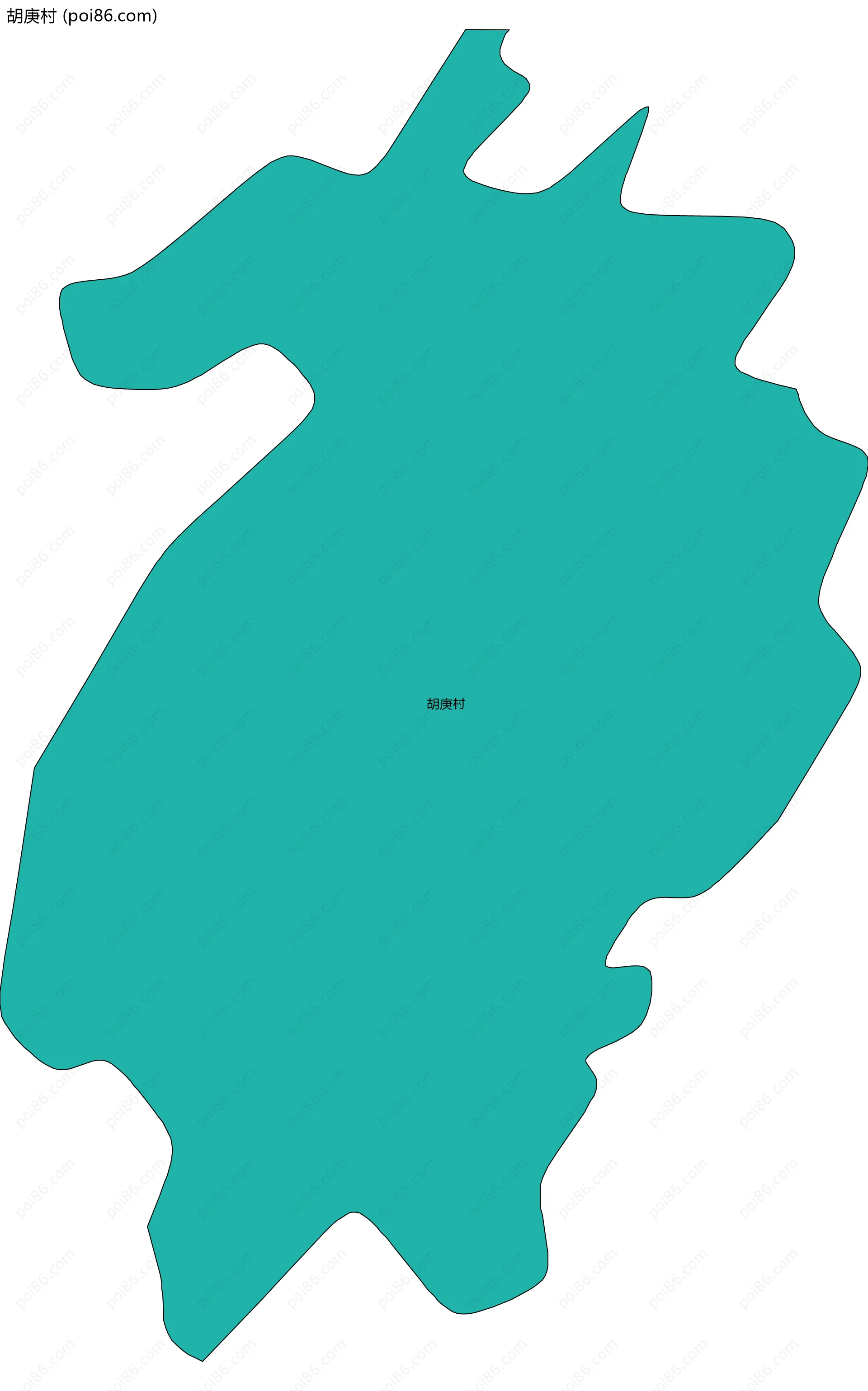 胡庚村边界地图