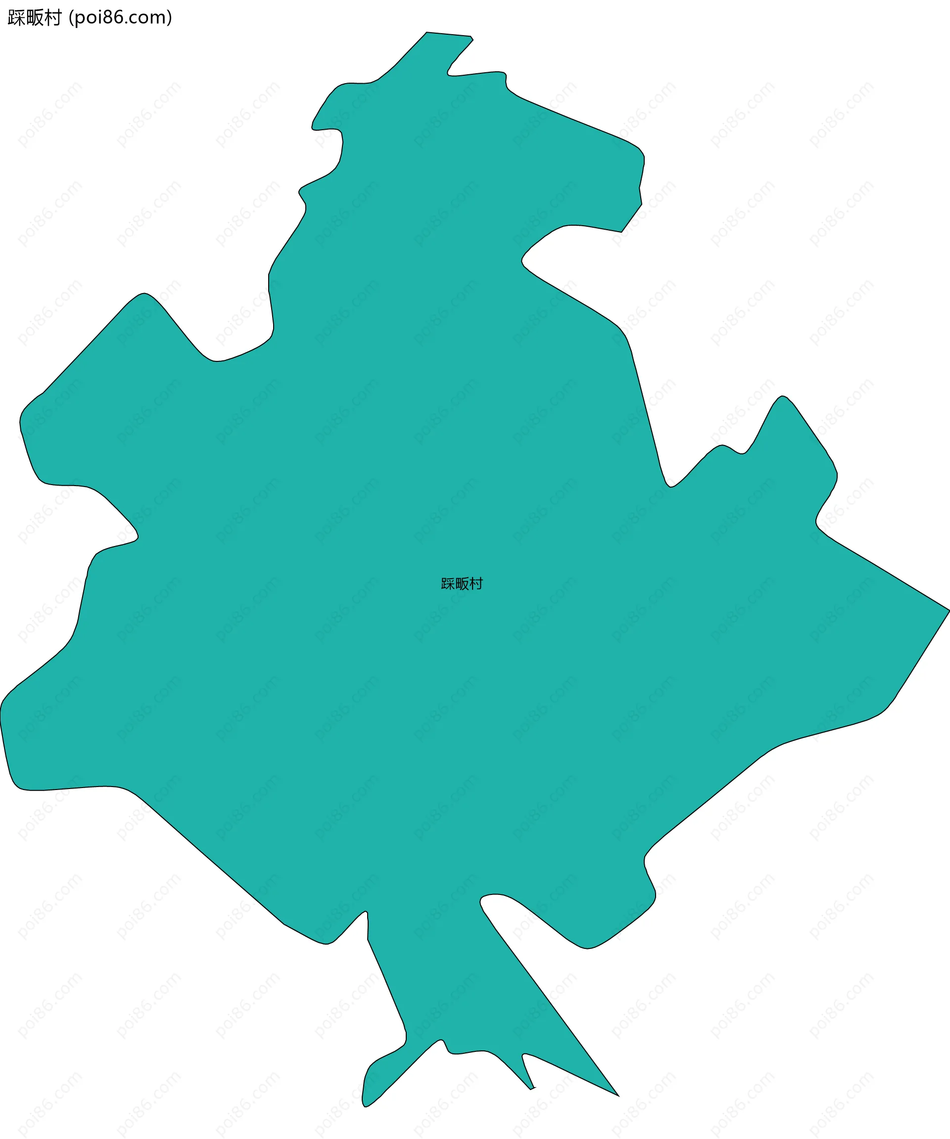 踩畈村边界地图
