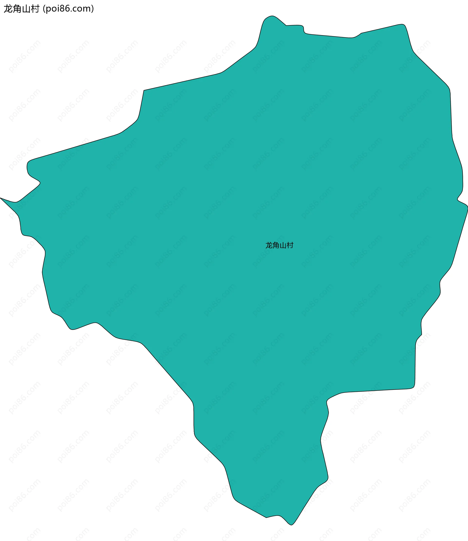 龙角山村边界地图