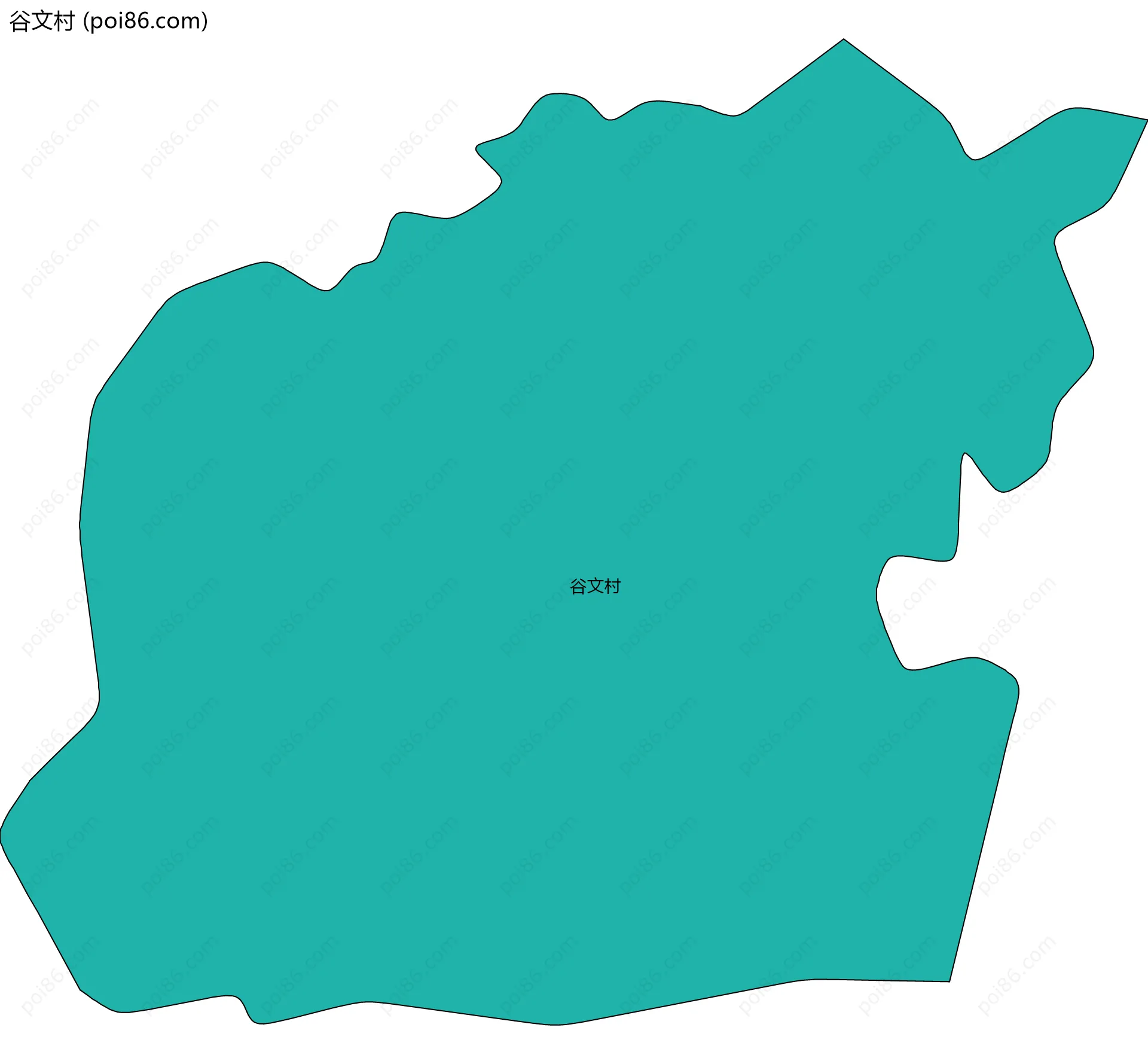 谷文村边界地图