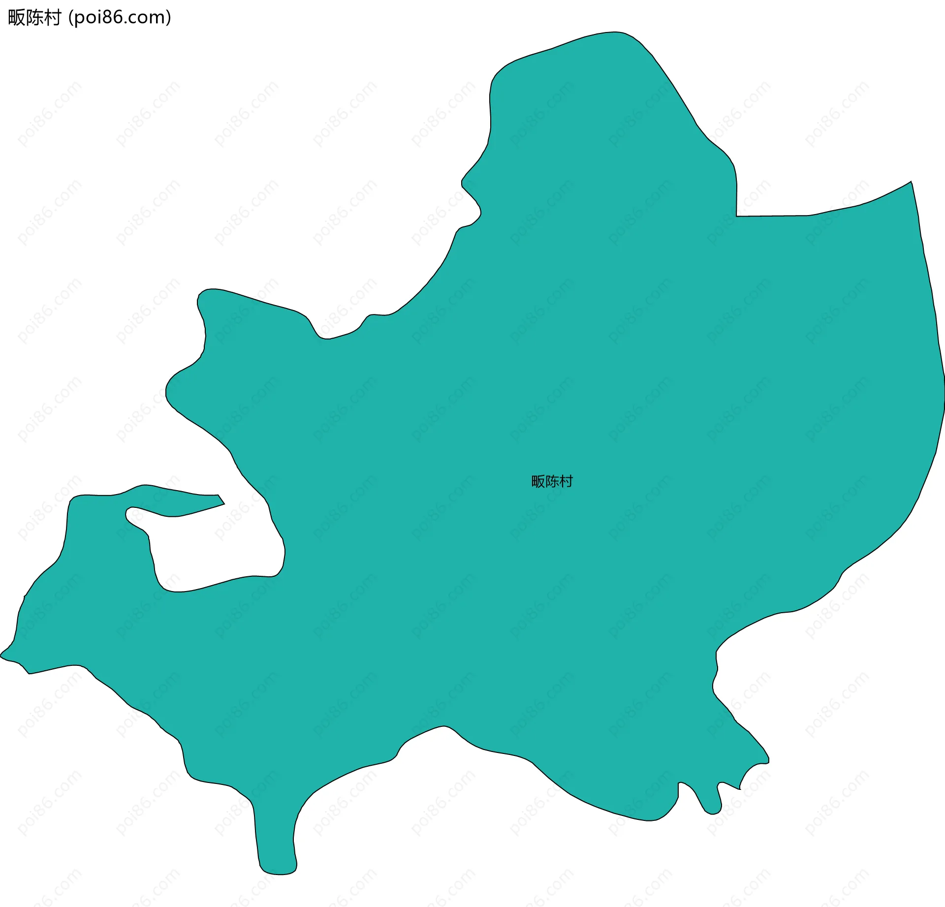 畈陈村边界地图