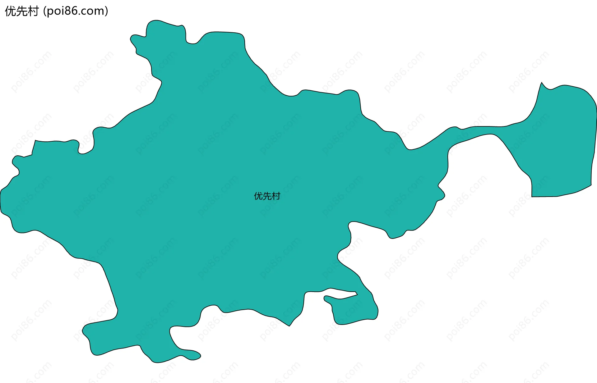 优先村边界地图