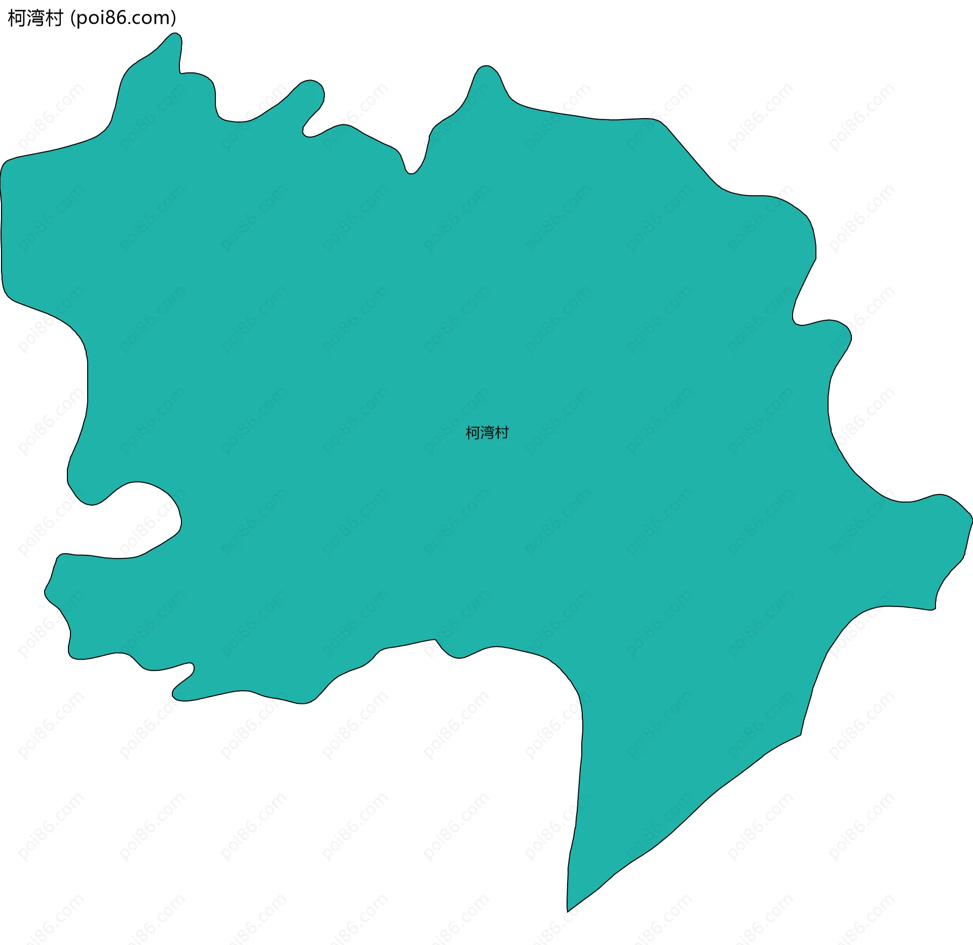 柯湾村边界地图