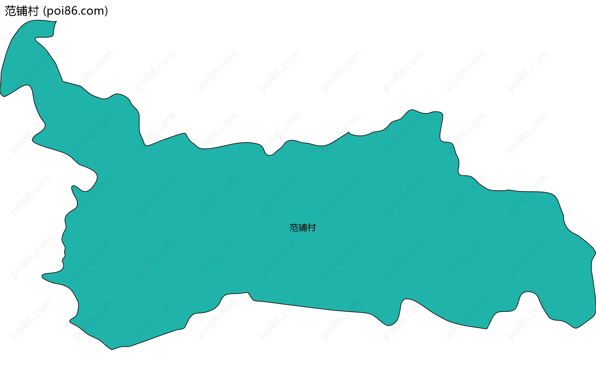 范铺村边界地图