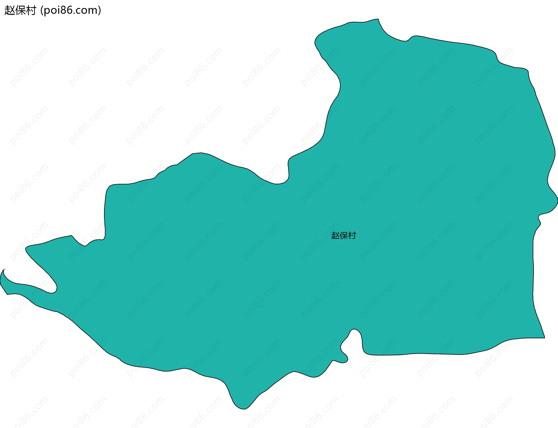 赵保村边界地图