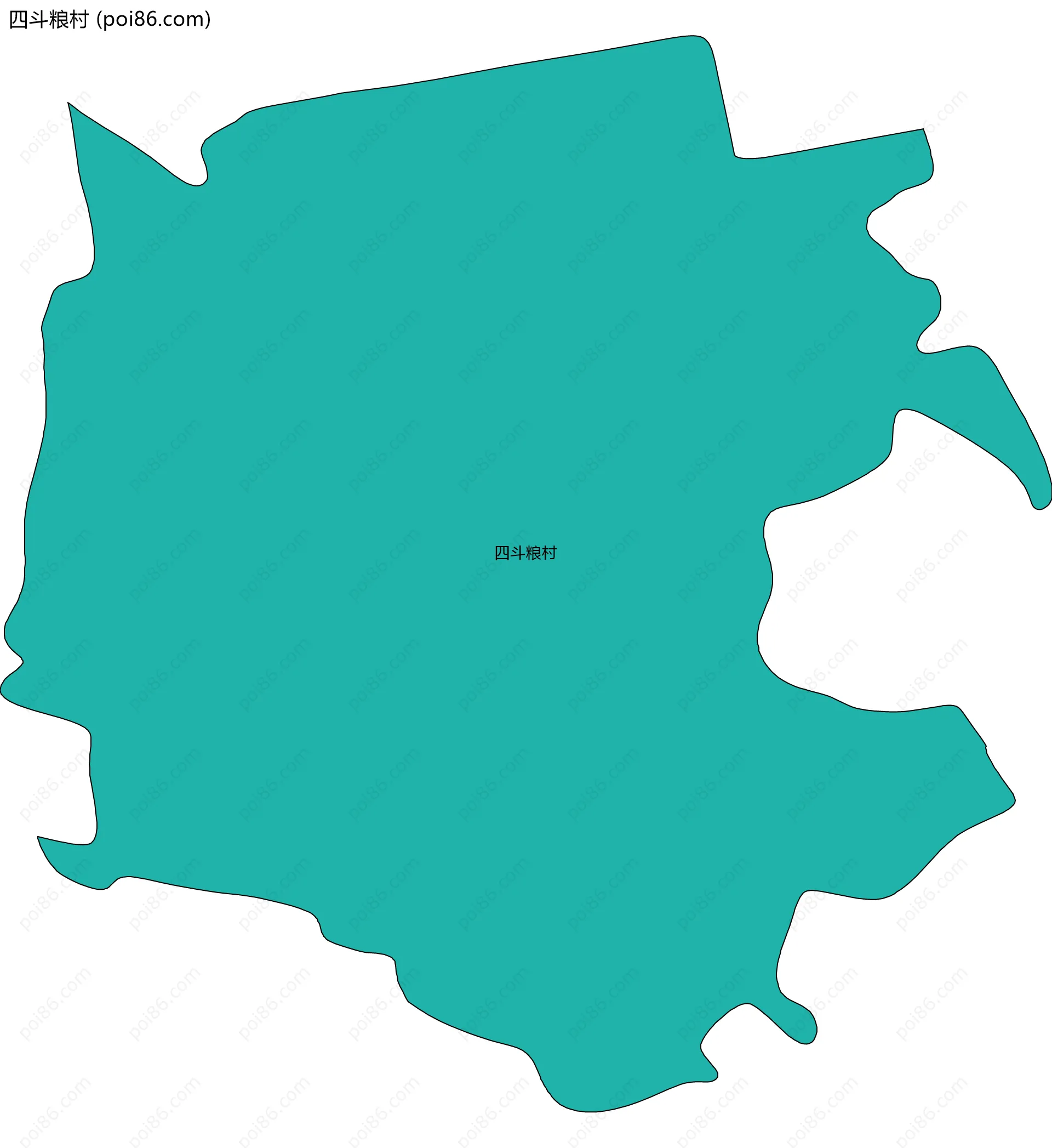四斗粮村边界地图