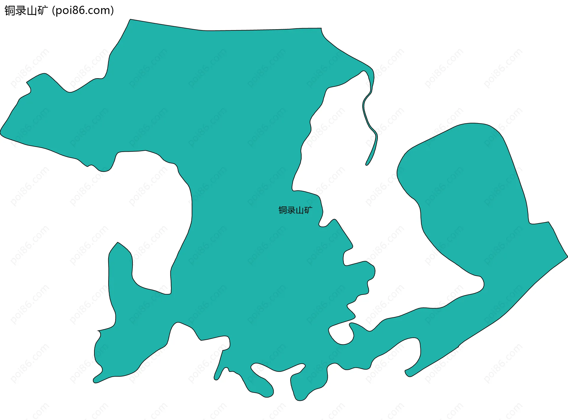 铜录山矿边界地图