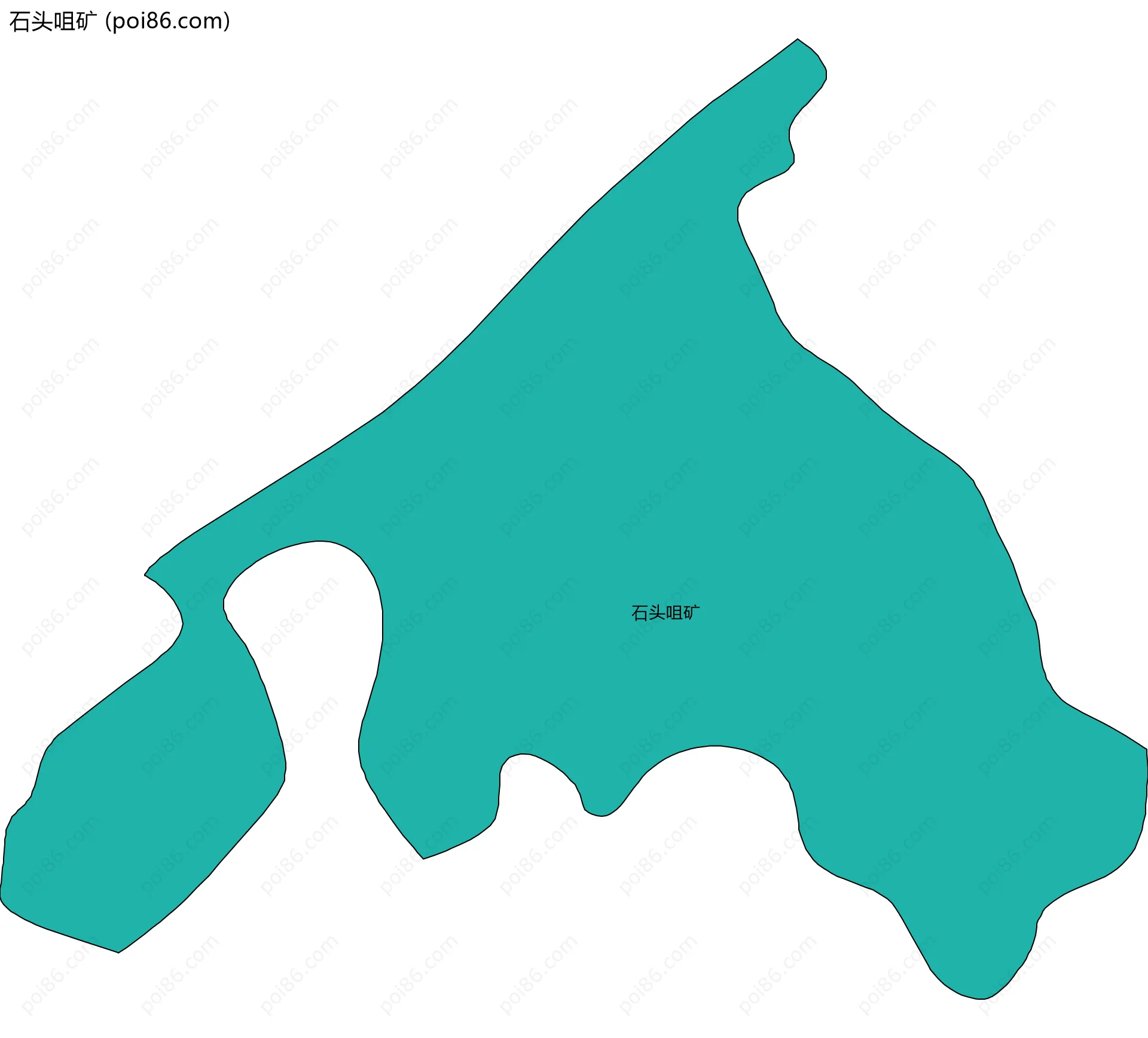 石头咀矿边界地图