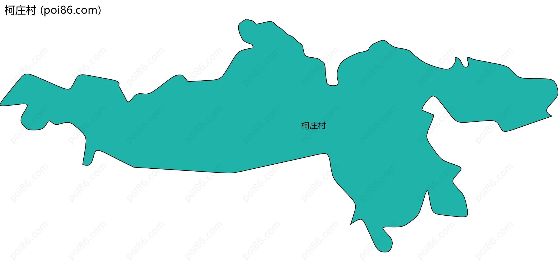 柯庄村边界地图