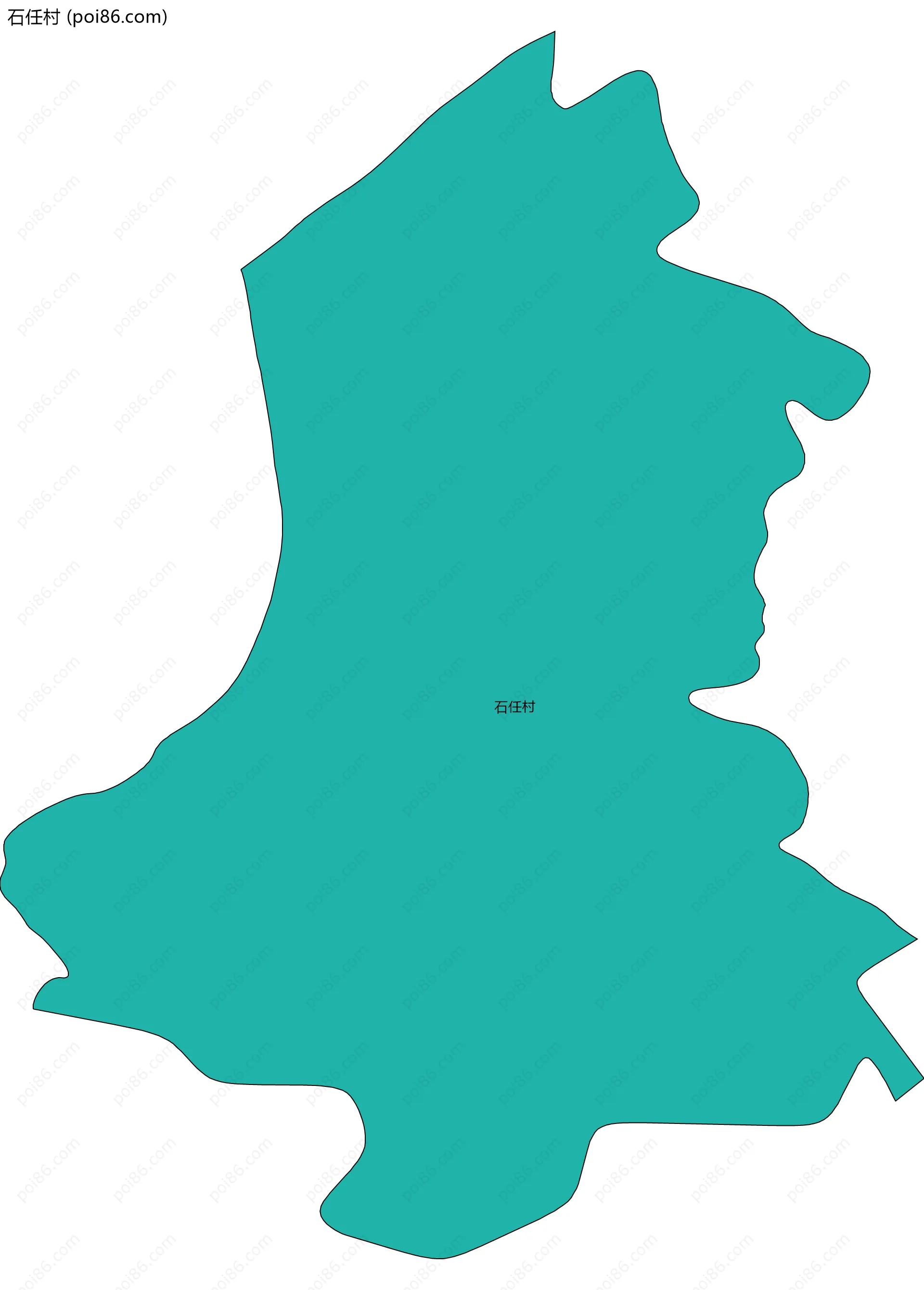 石任村边界地图