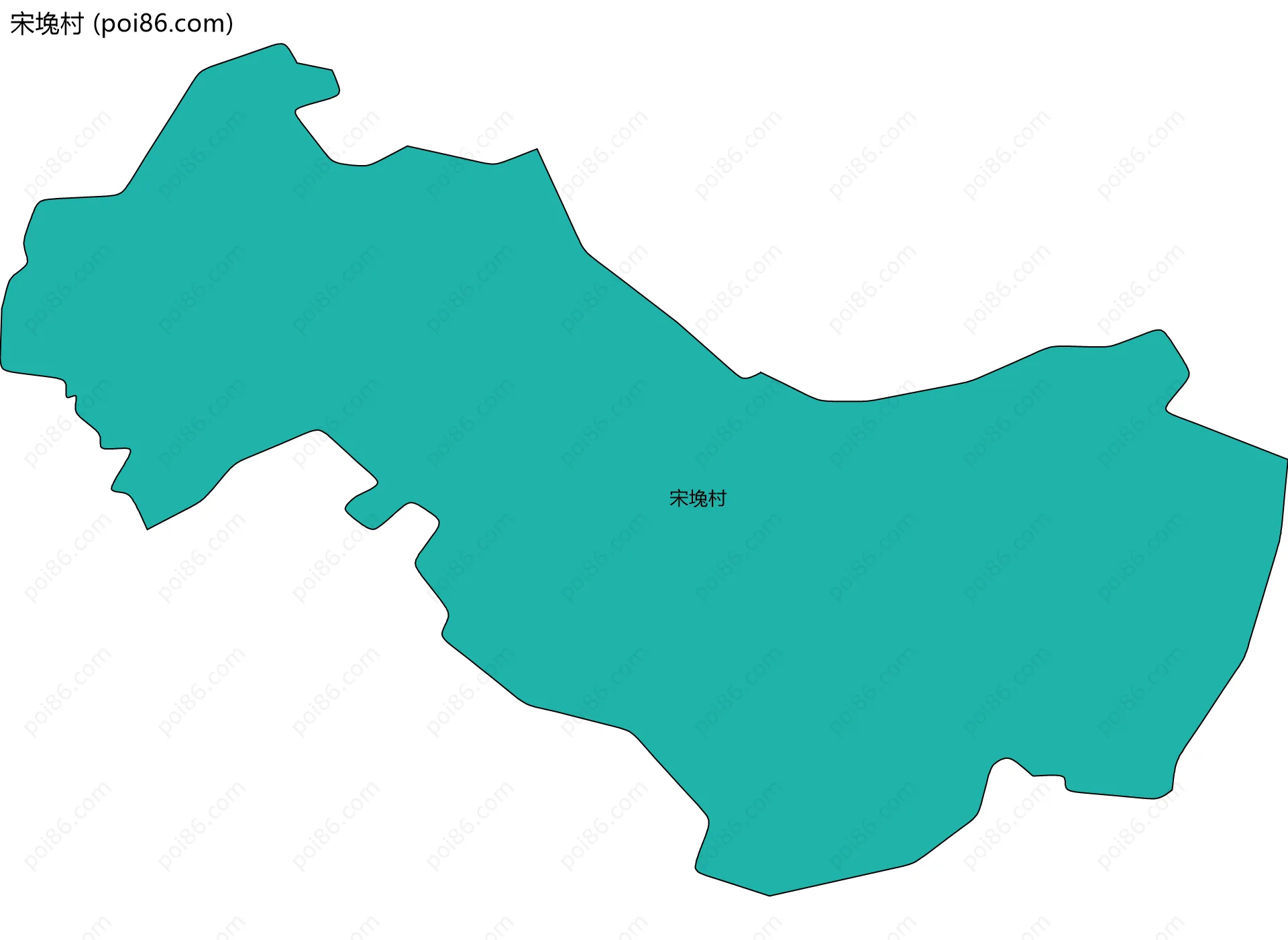 宋堍村边界地图
