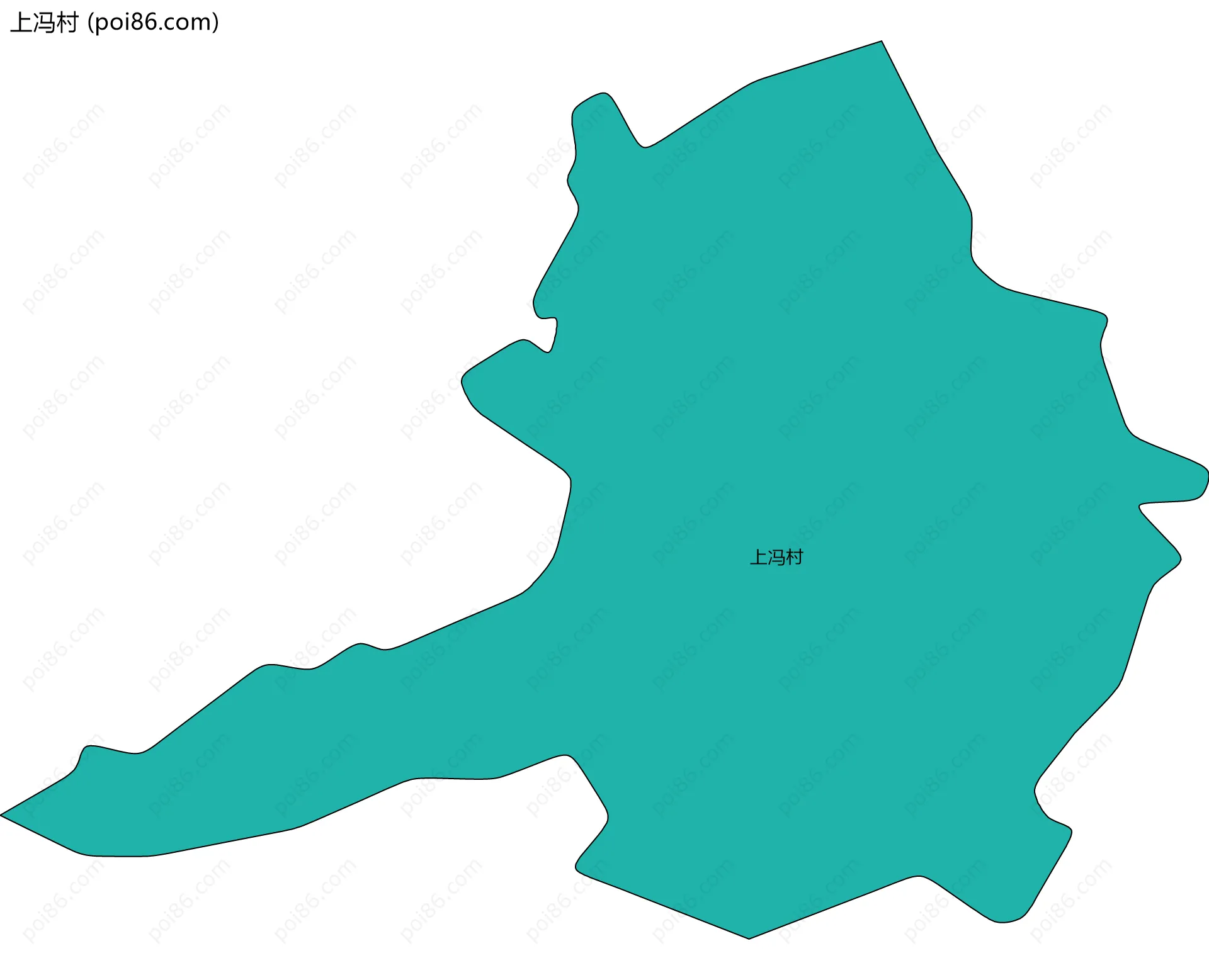 上冯村边界地图