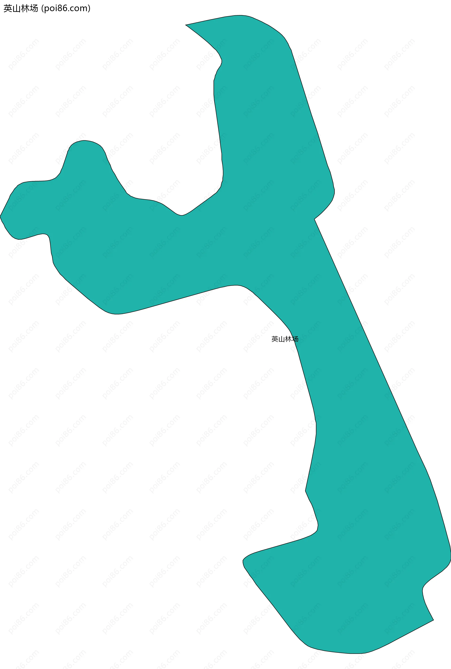 英山林场边界地图