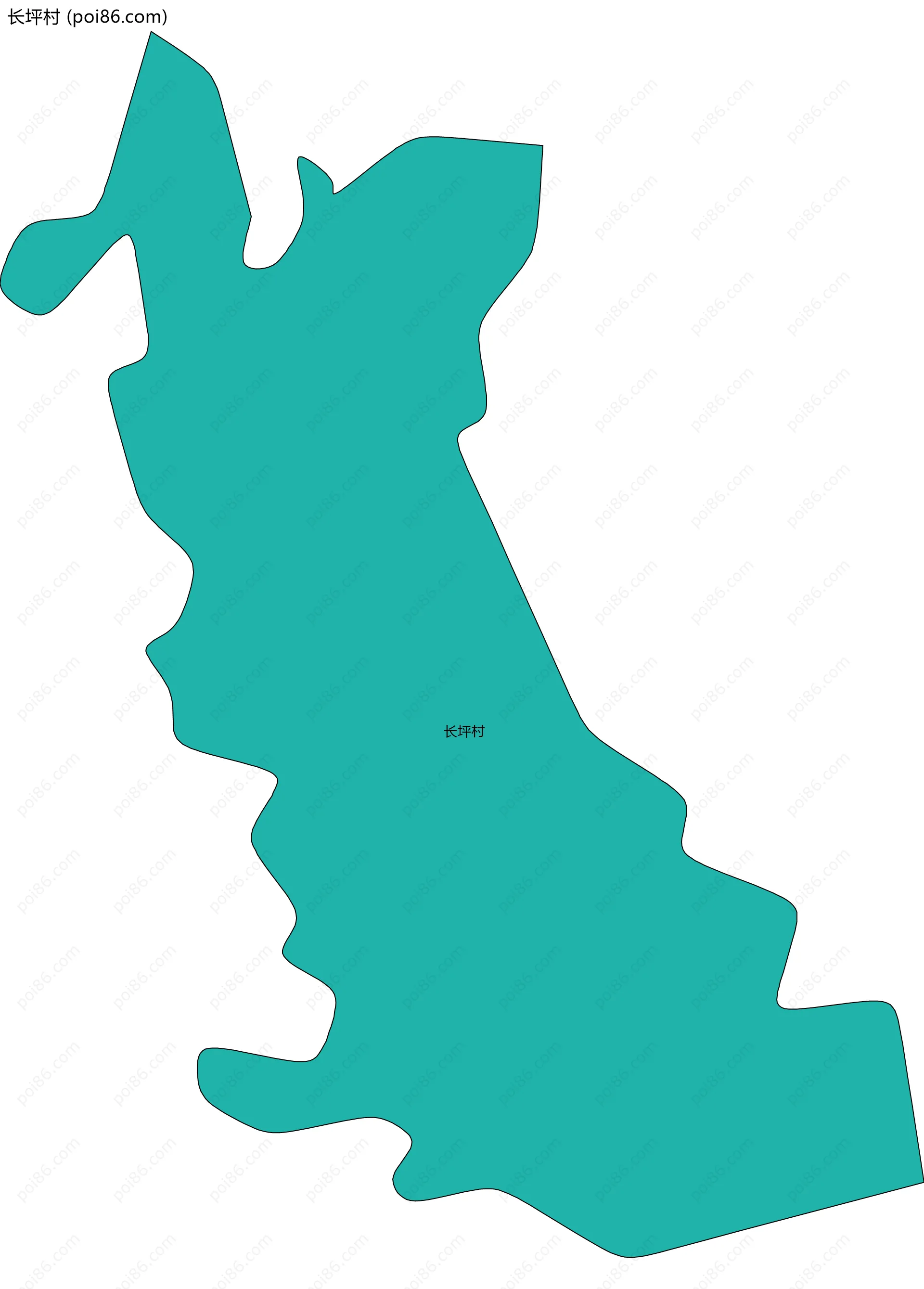 长坪村边界地图