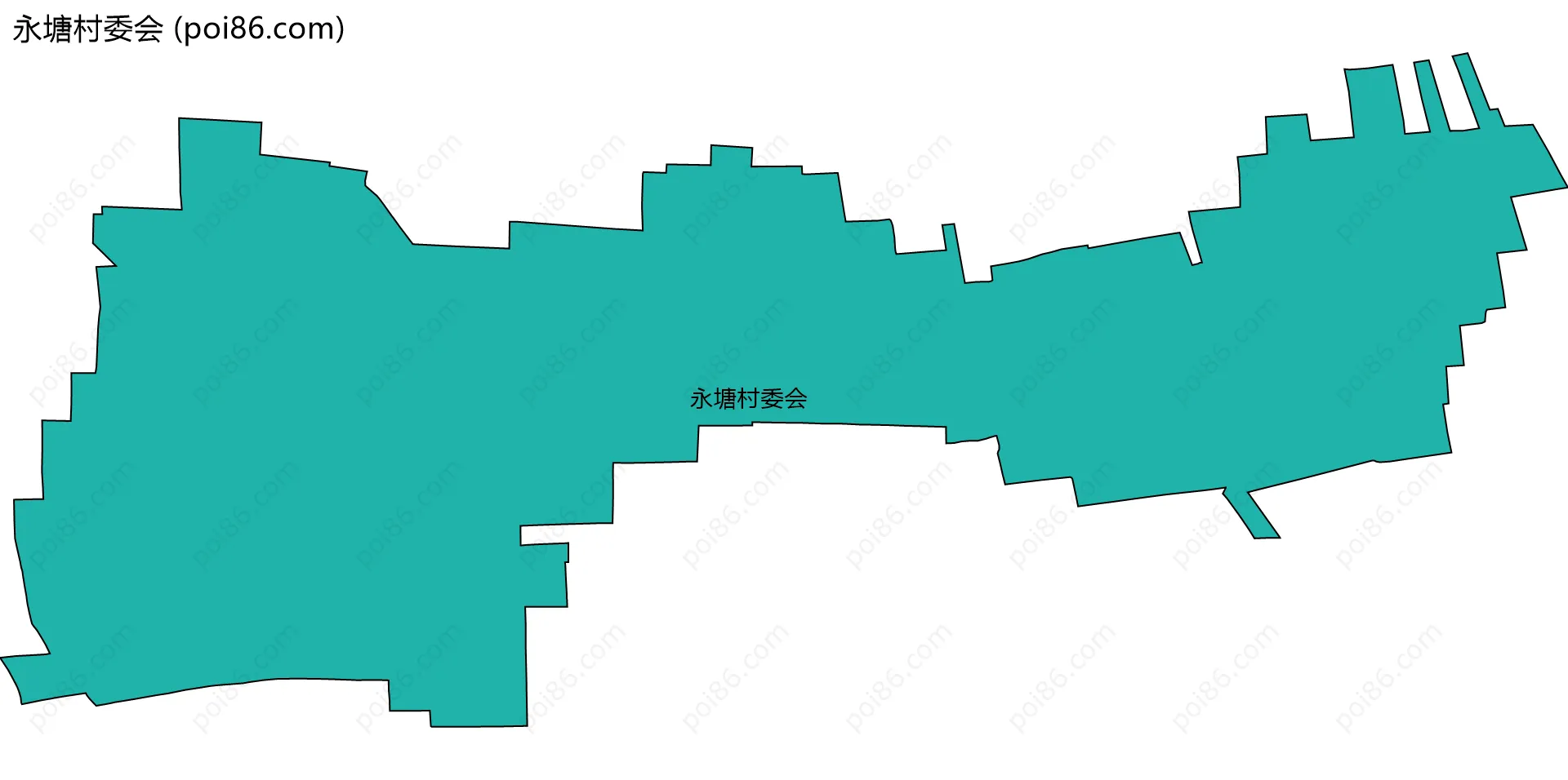 永塘村委会边界地图