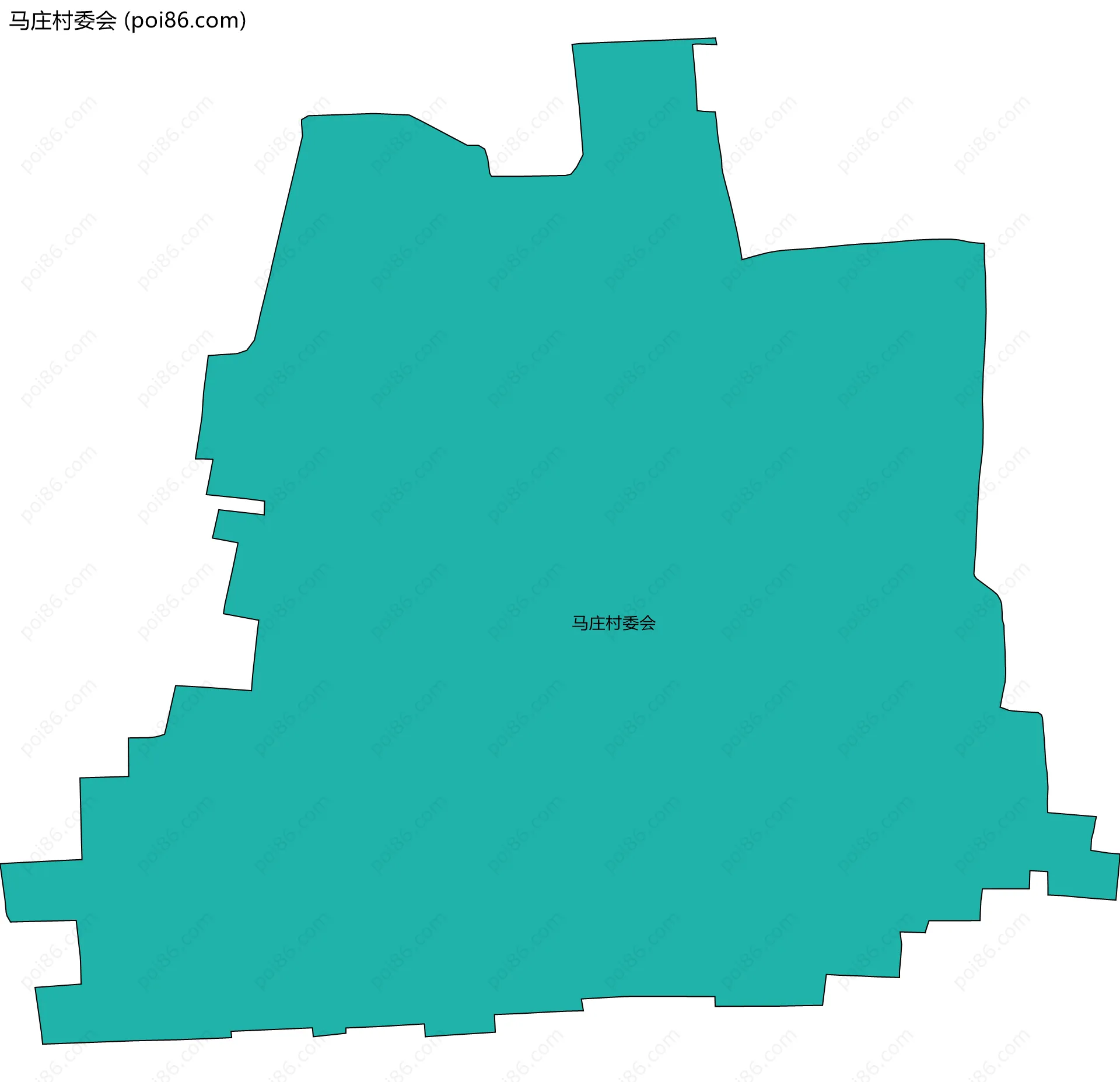 马庄村委会边界地图