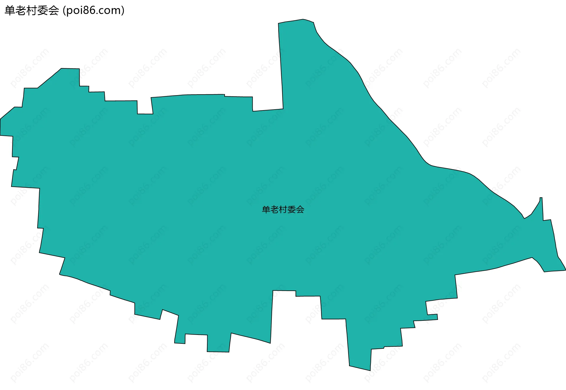 单老村委会边界地图